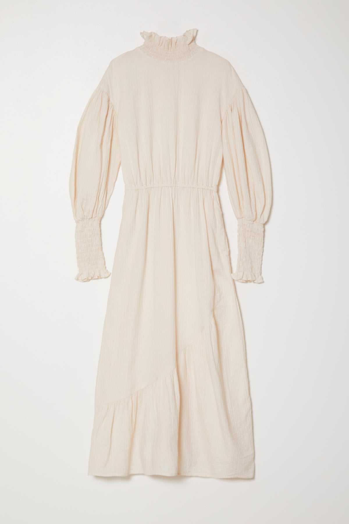 KOHAKU DRESS IN CRINKLED COTTON, MARBLE at Atelier Delphine