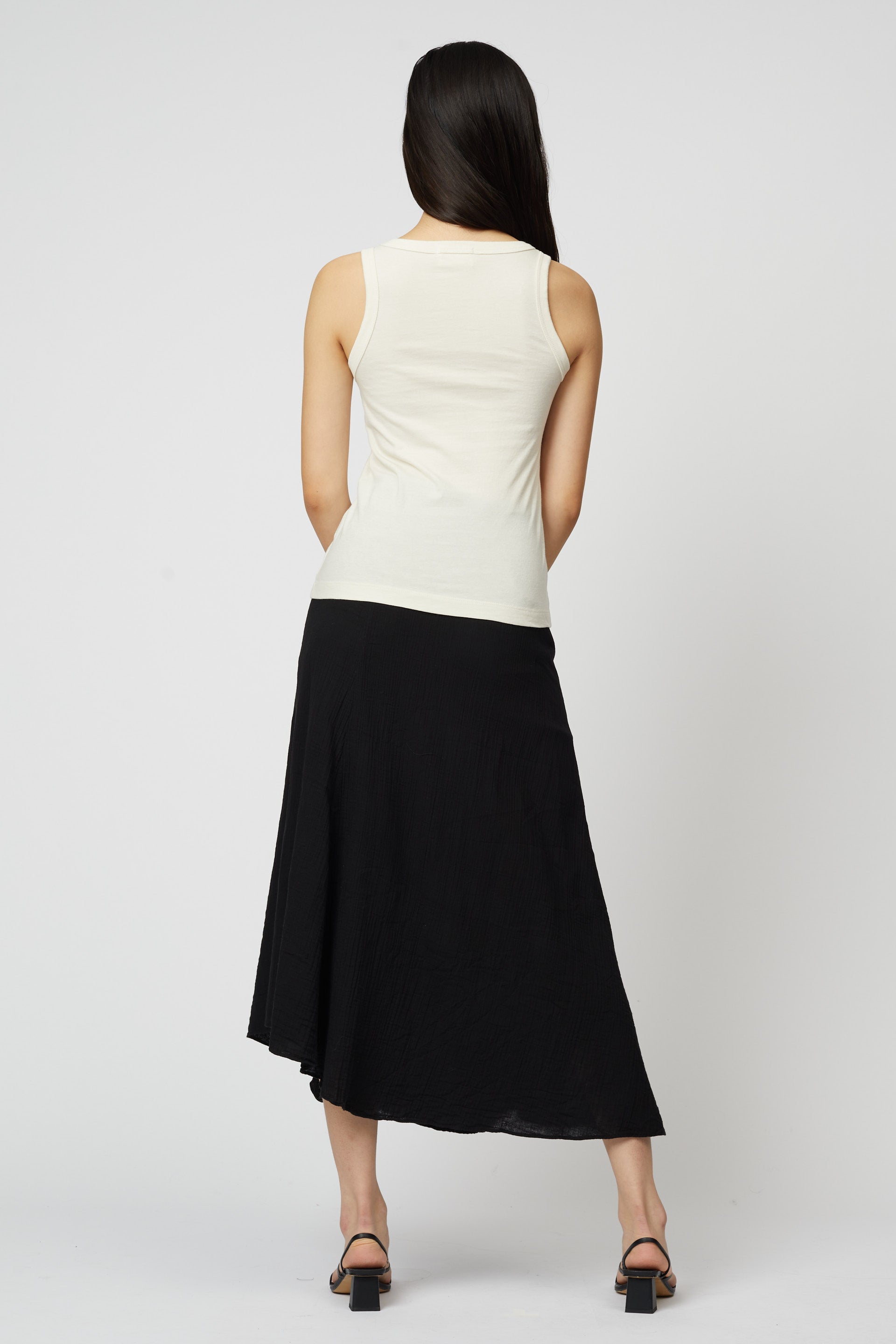 Maugaux Skirt in Crinkled Cotton