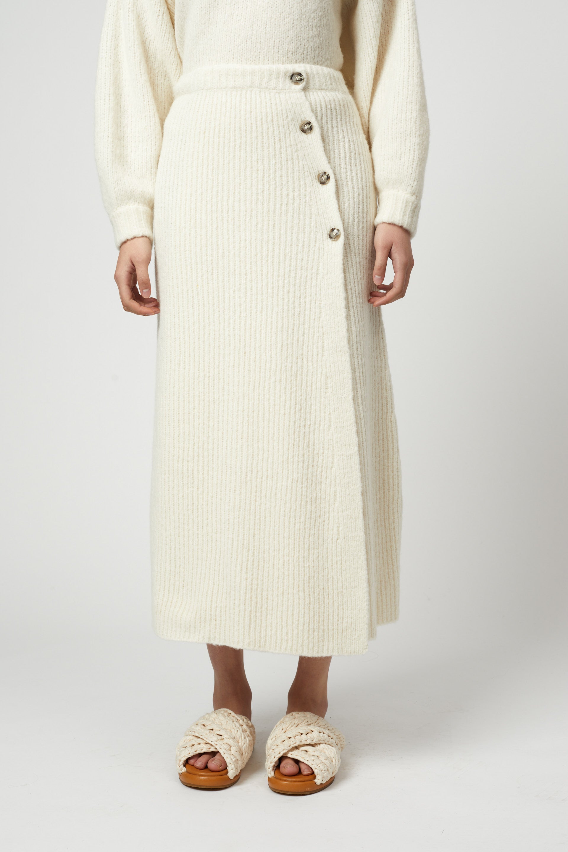 Noella Alpaca Long Skirt