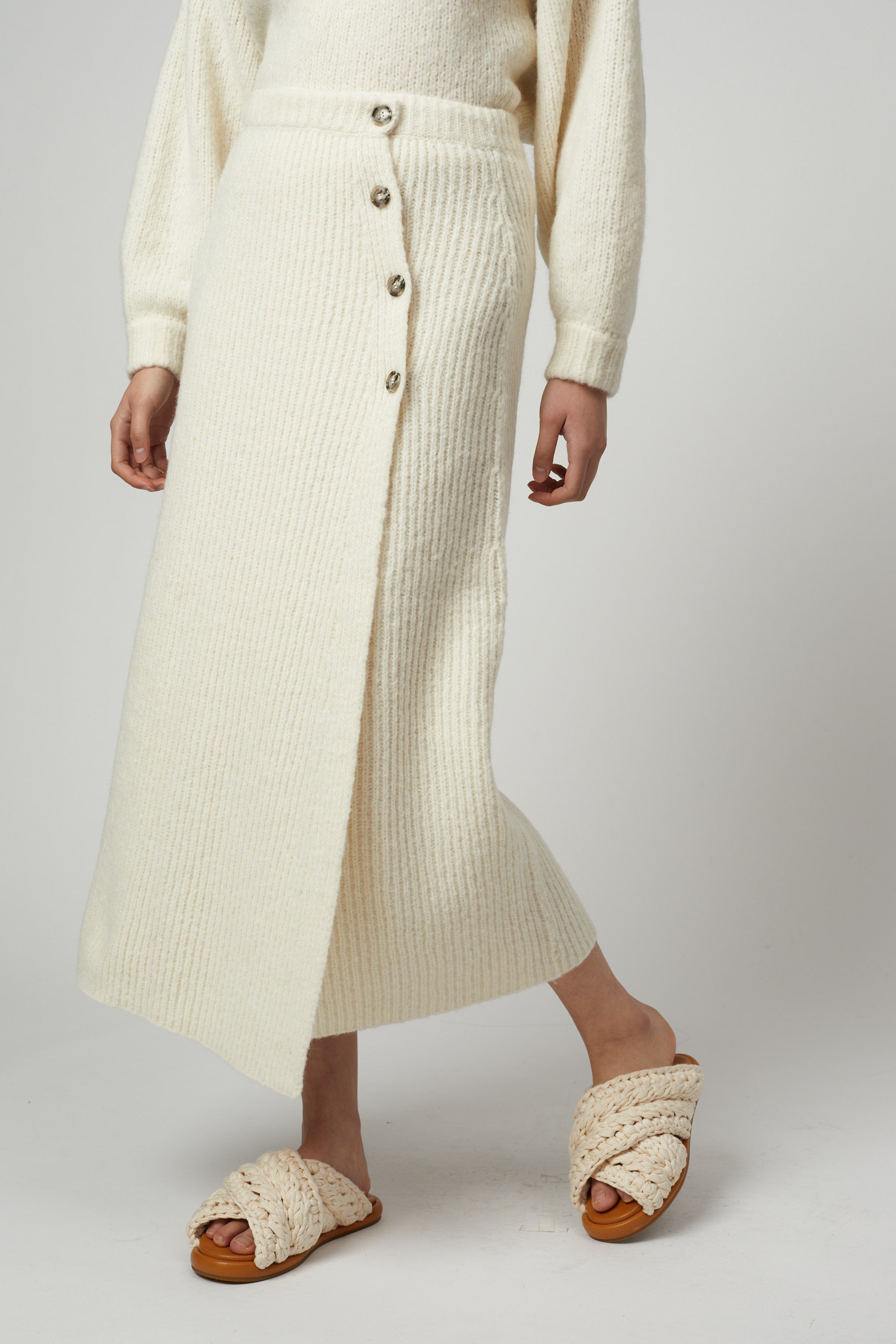 Noella Alpaca Long Skirt