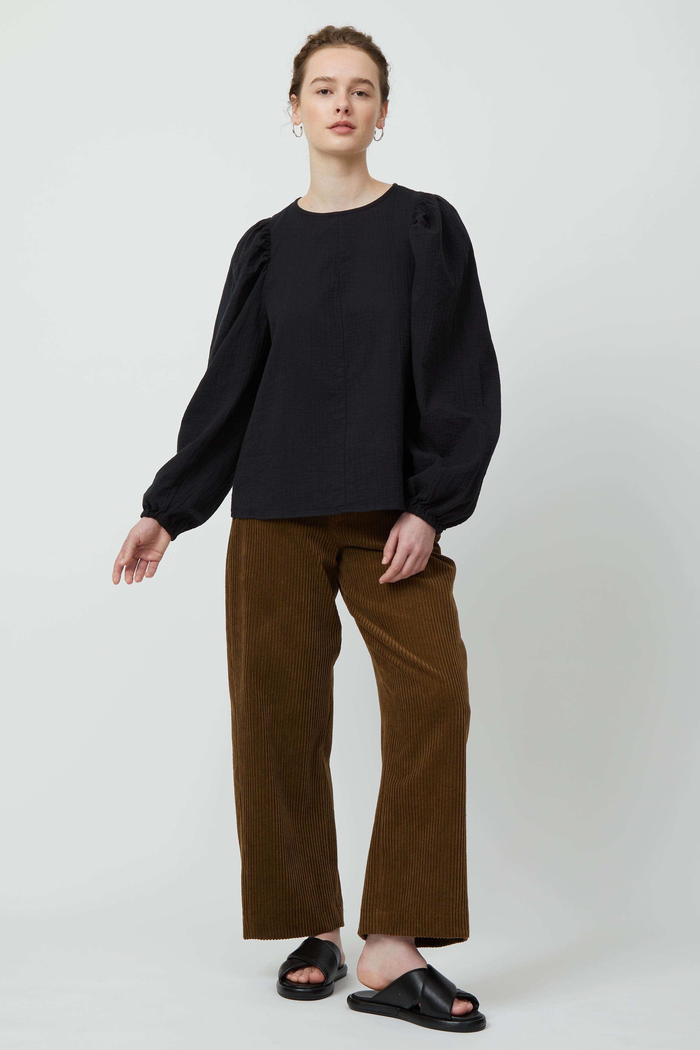 Petria Top in Organic Crinkled Cotton