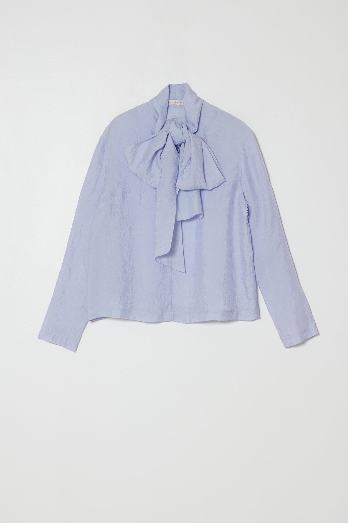 Scarf Blouse in Crinkled Cupro