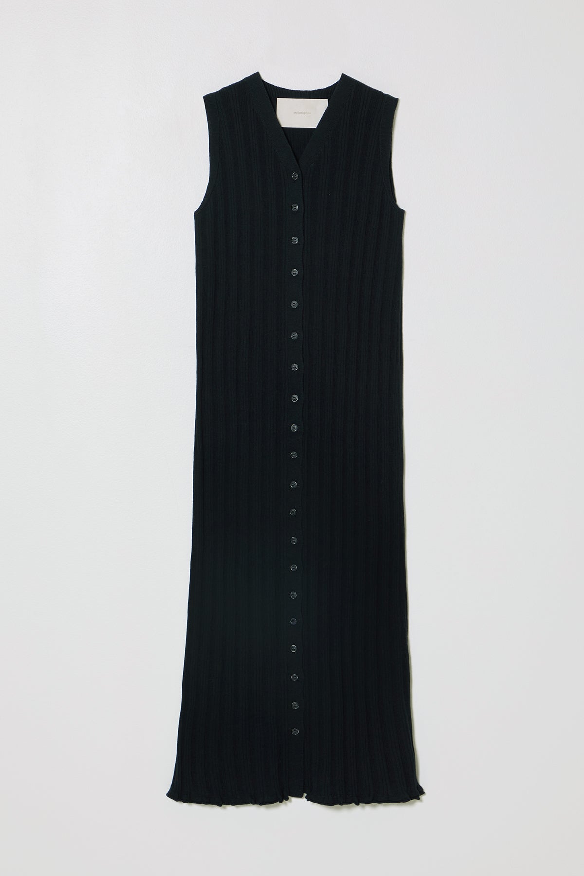 Pointelle Slim Long Vest Dress