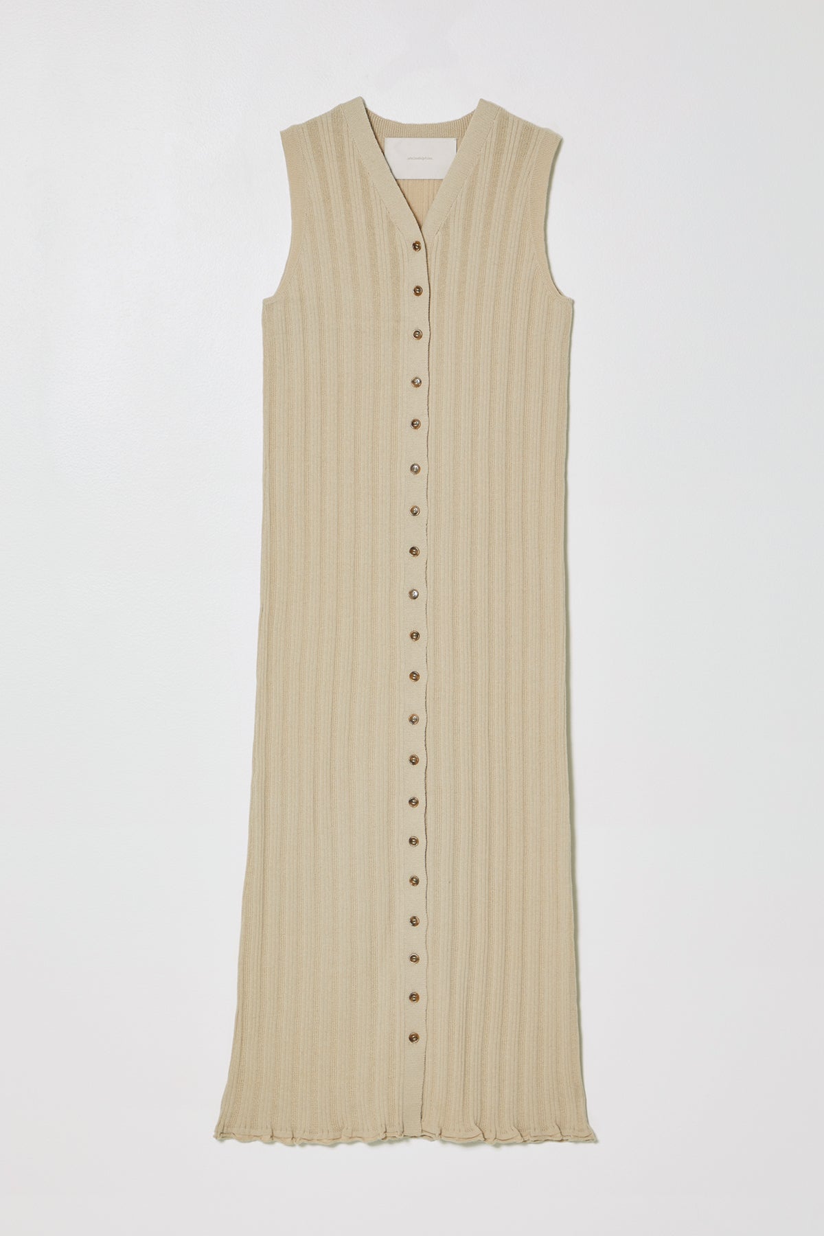 Pointelle Slim Long Vest Dress