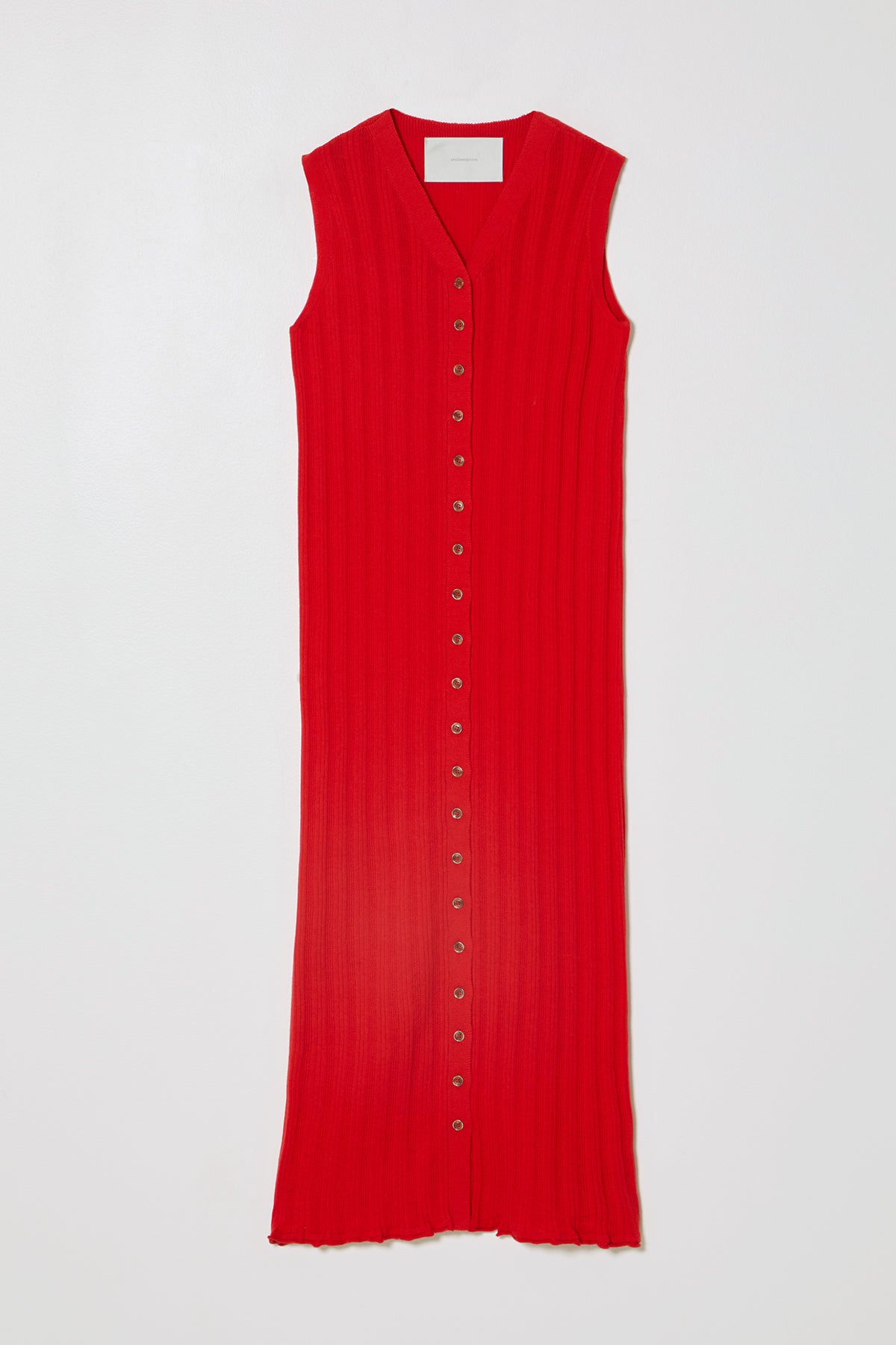 POINTELLE SLIM LONG VEST DRESS at Atelier Delphine