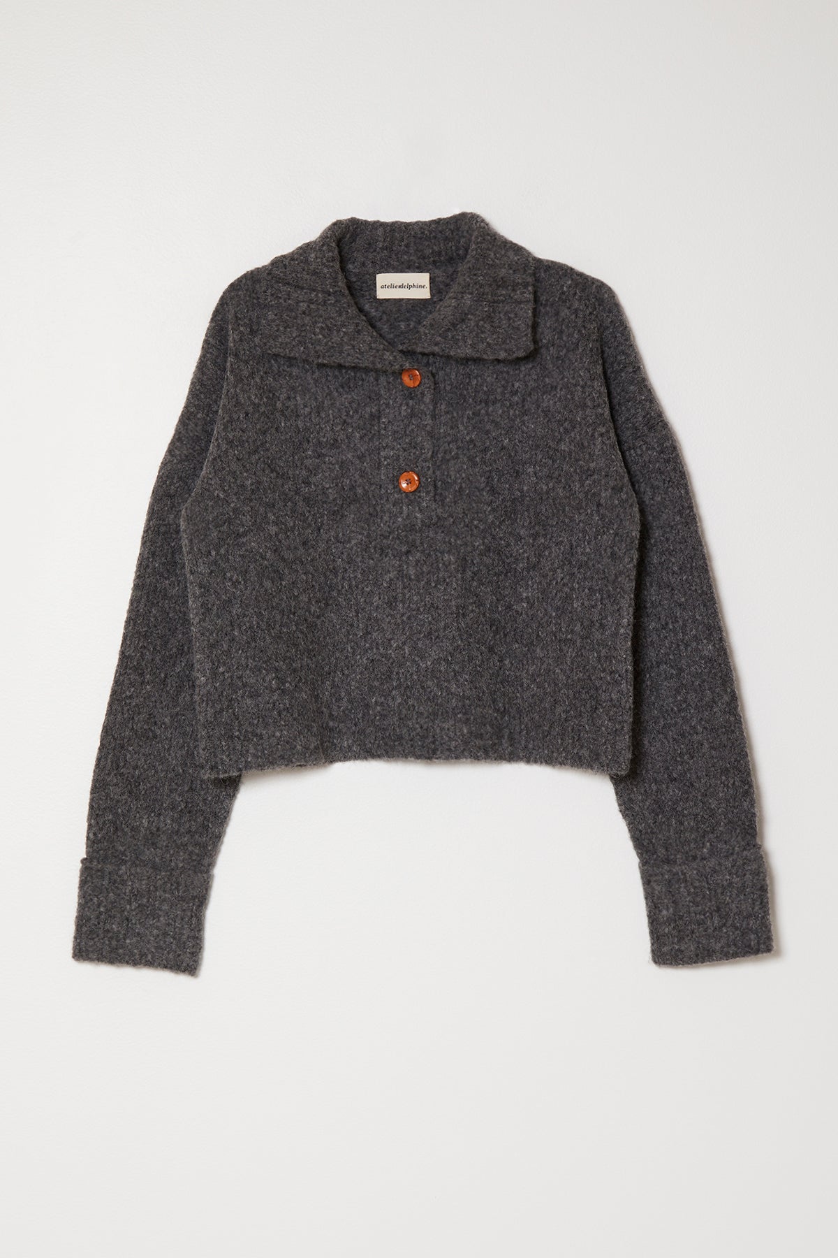 スタンドカラージャンパー、ベビーアルパカ