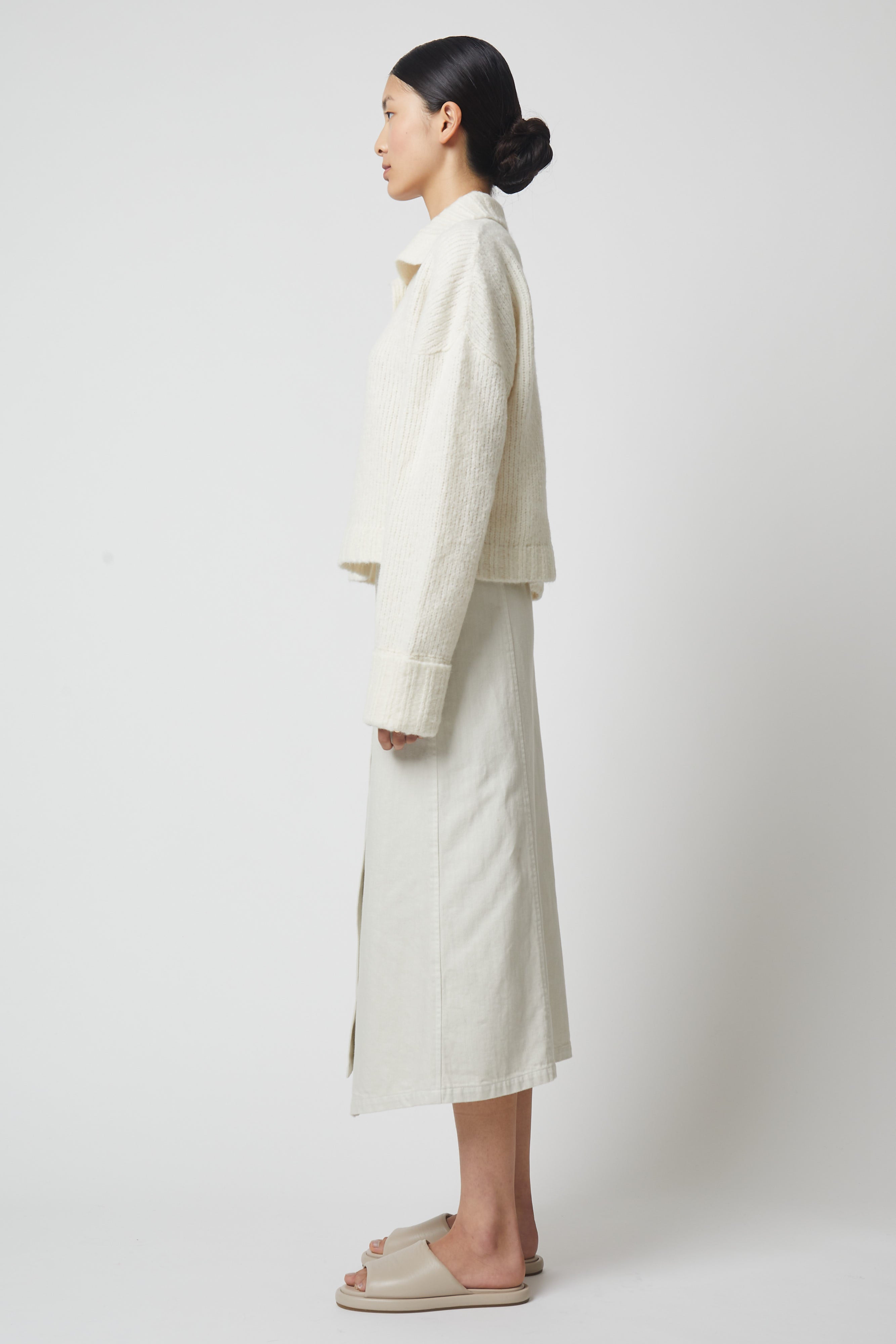 スタンドカラージャンパー、ベビーアルパカ