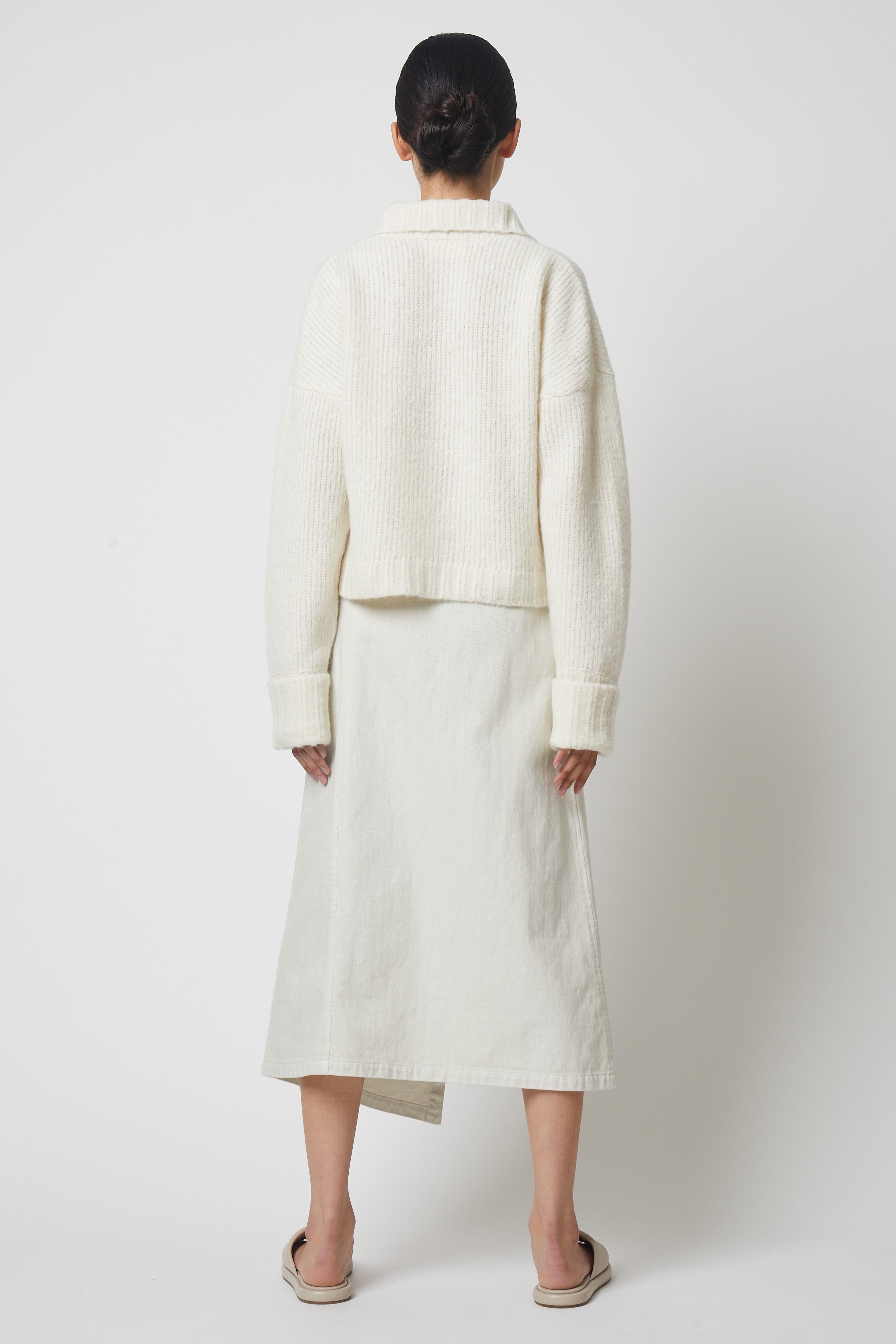 スタンドカラージャンパー、ベビーアルパカ