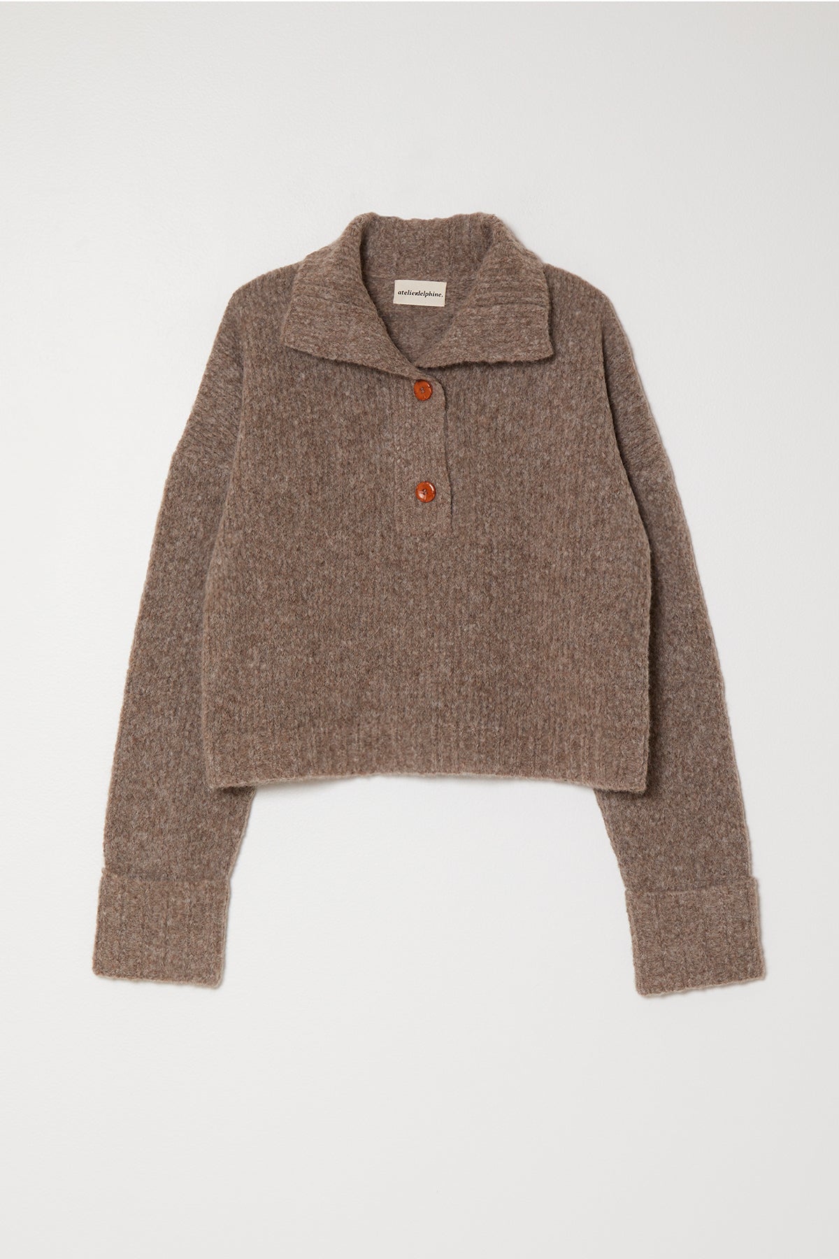 スタンドカラージャンパー、ベビーアルパカ