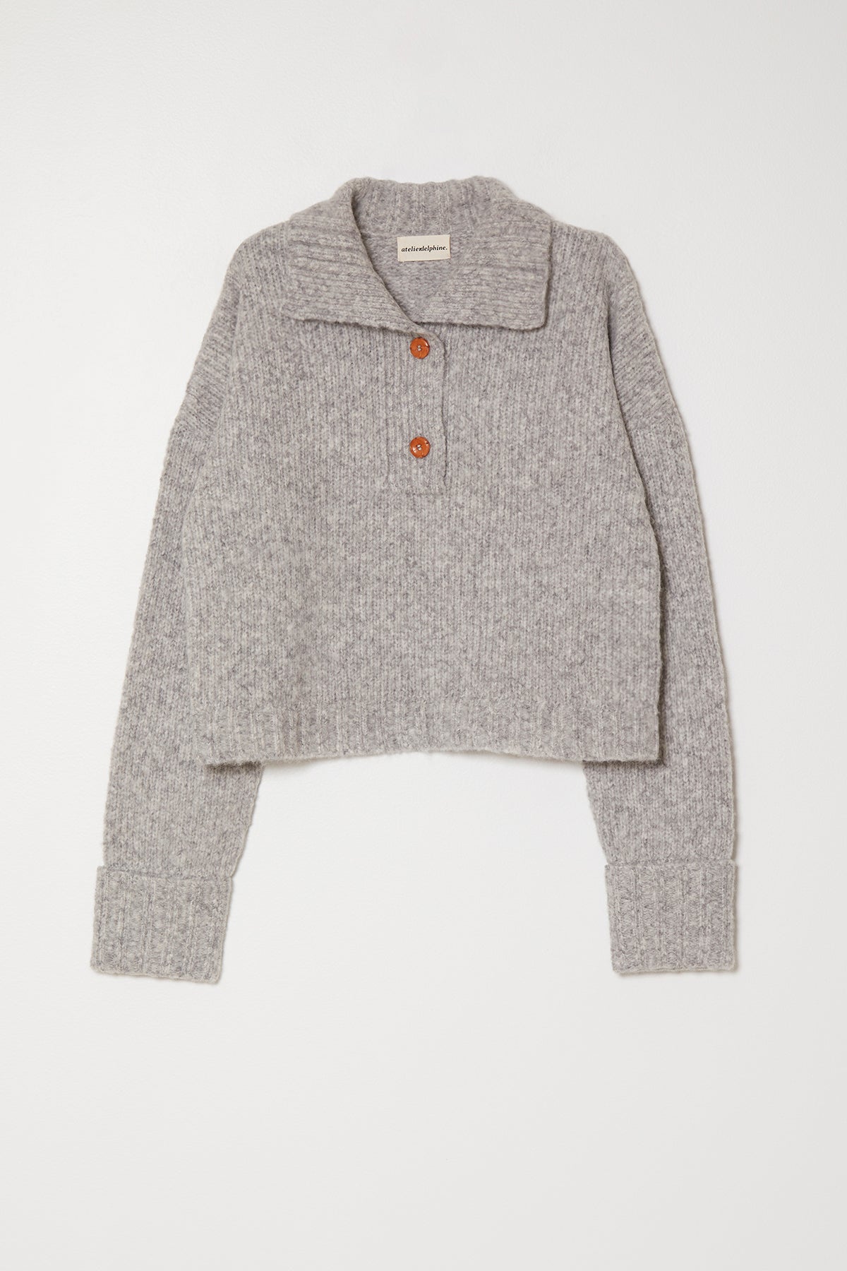 スタンドカラージャンパー、ベビーアルパカ