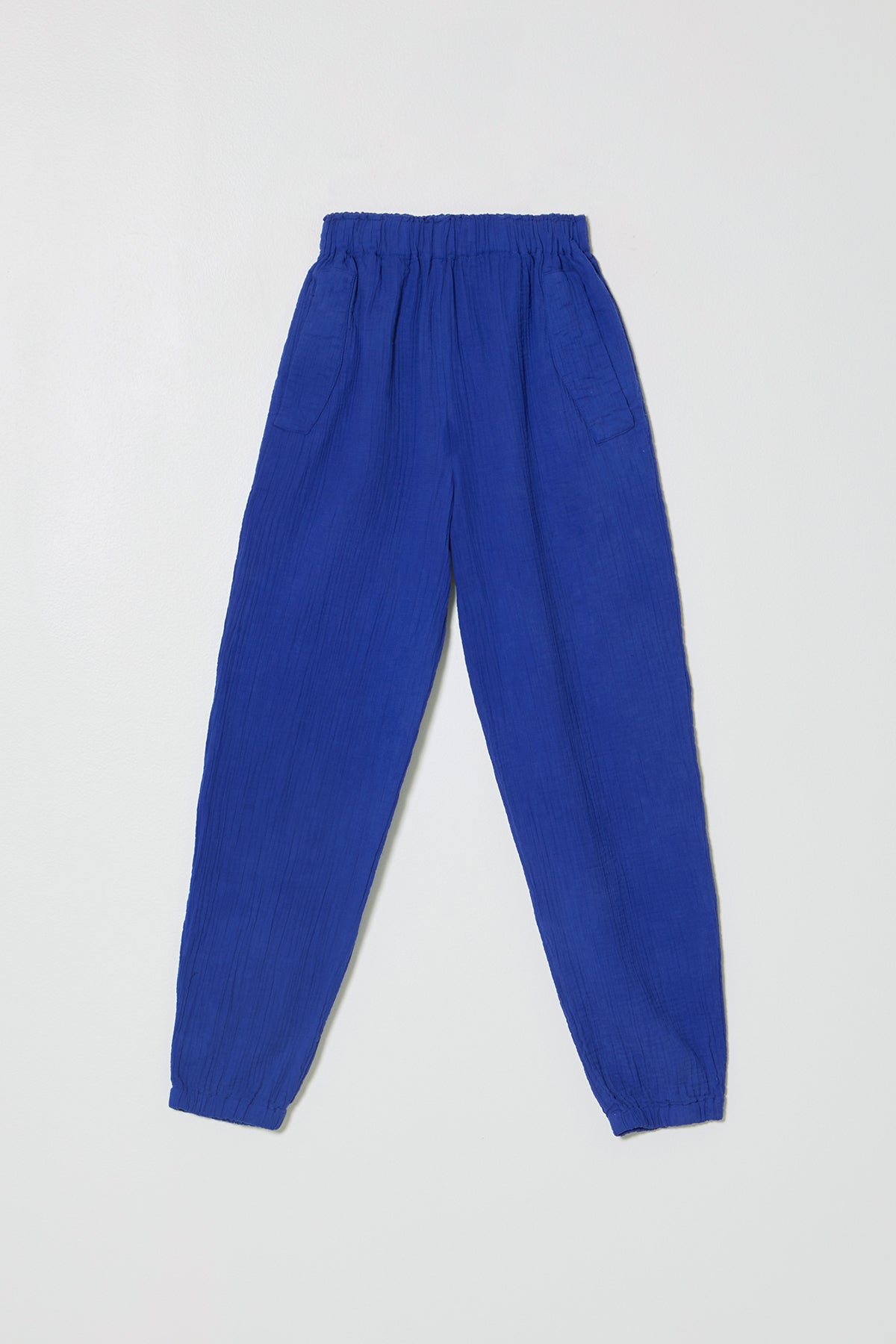Tapered Pant in Crinkled Cotton