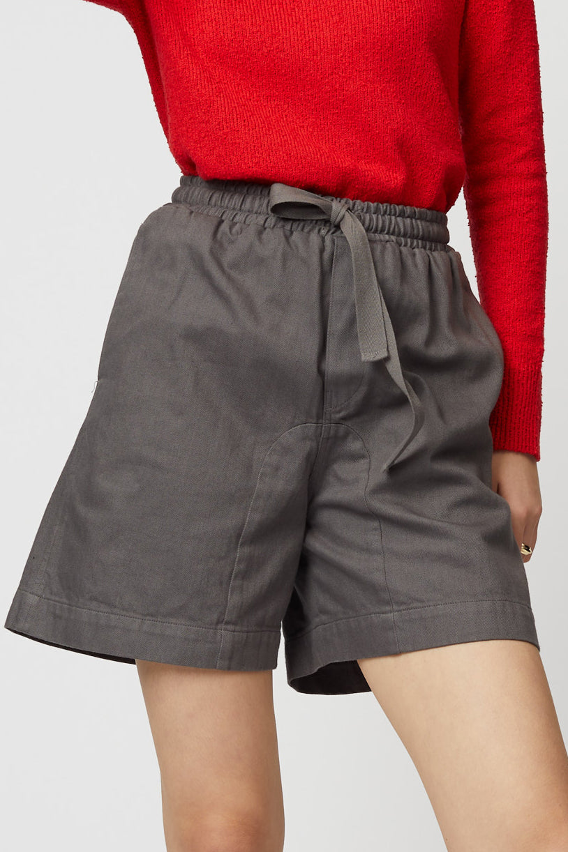 ツイル ショートパンツ - ドレープ バイオ ウォッシュド ツイル