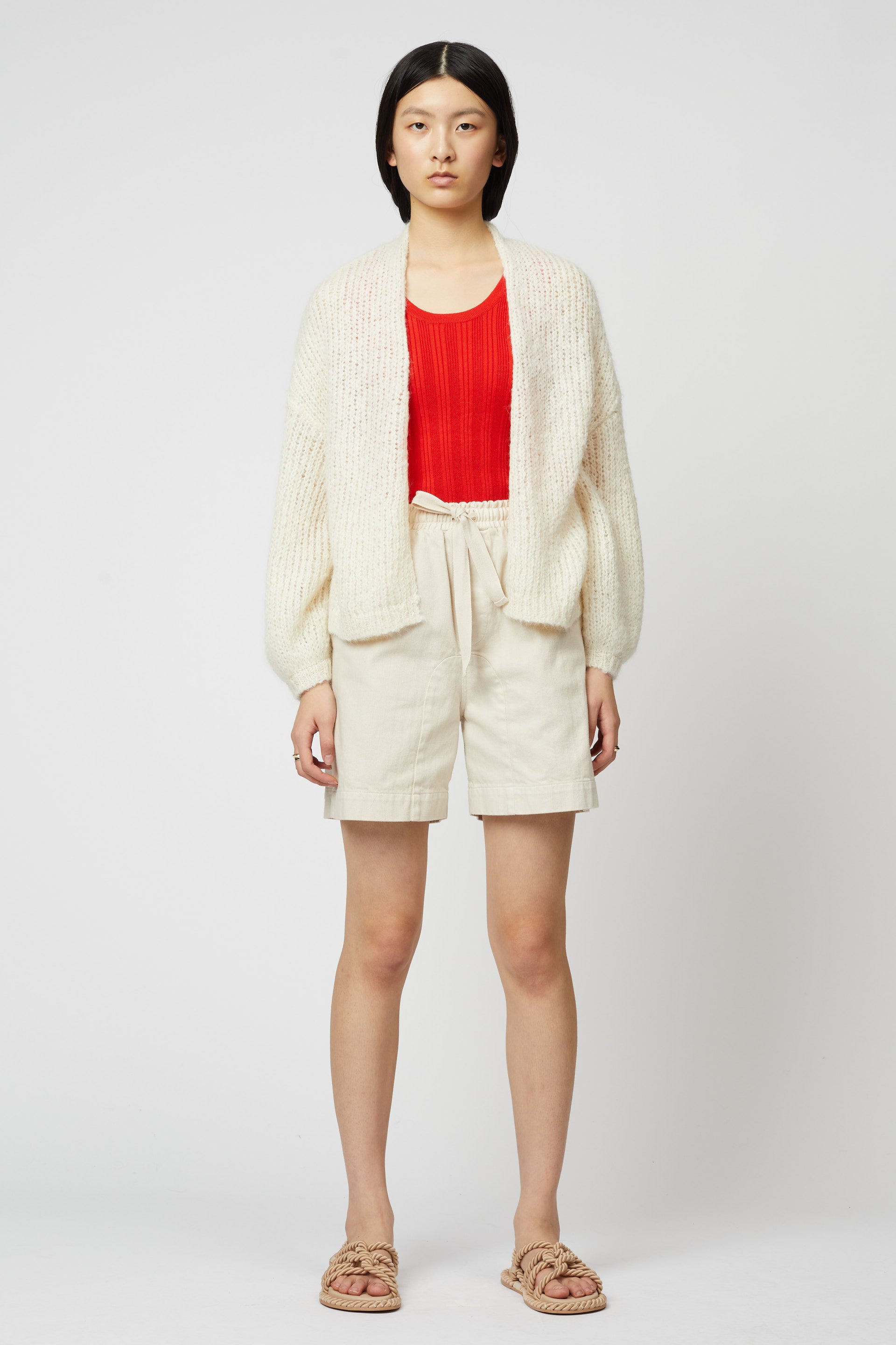 ツイル ショートパンツ - ドレープ バイオ ウォッシュド ツイル