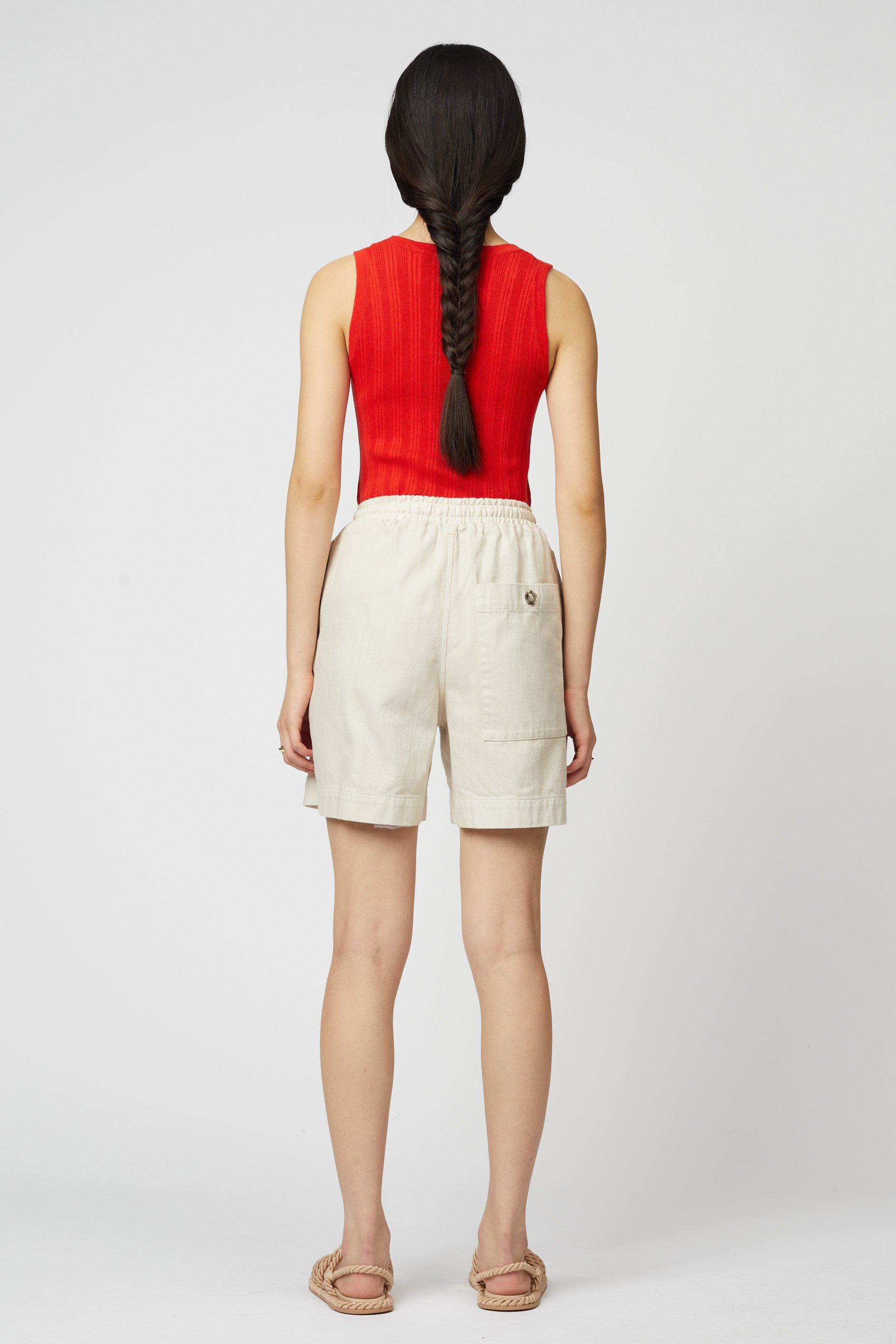 ツイル ショートパンツ - ドレープ バイオ ウォッシュド ツイル