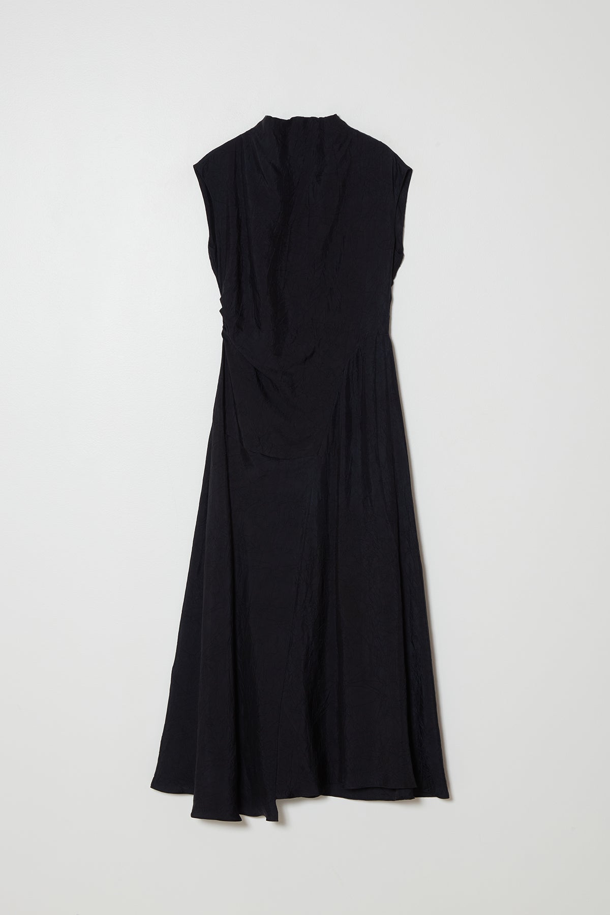 Twisted Crinkled Cupro Dress