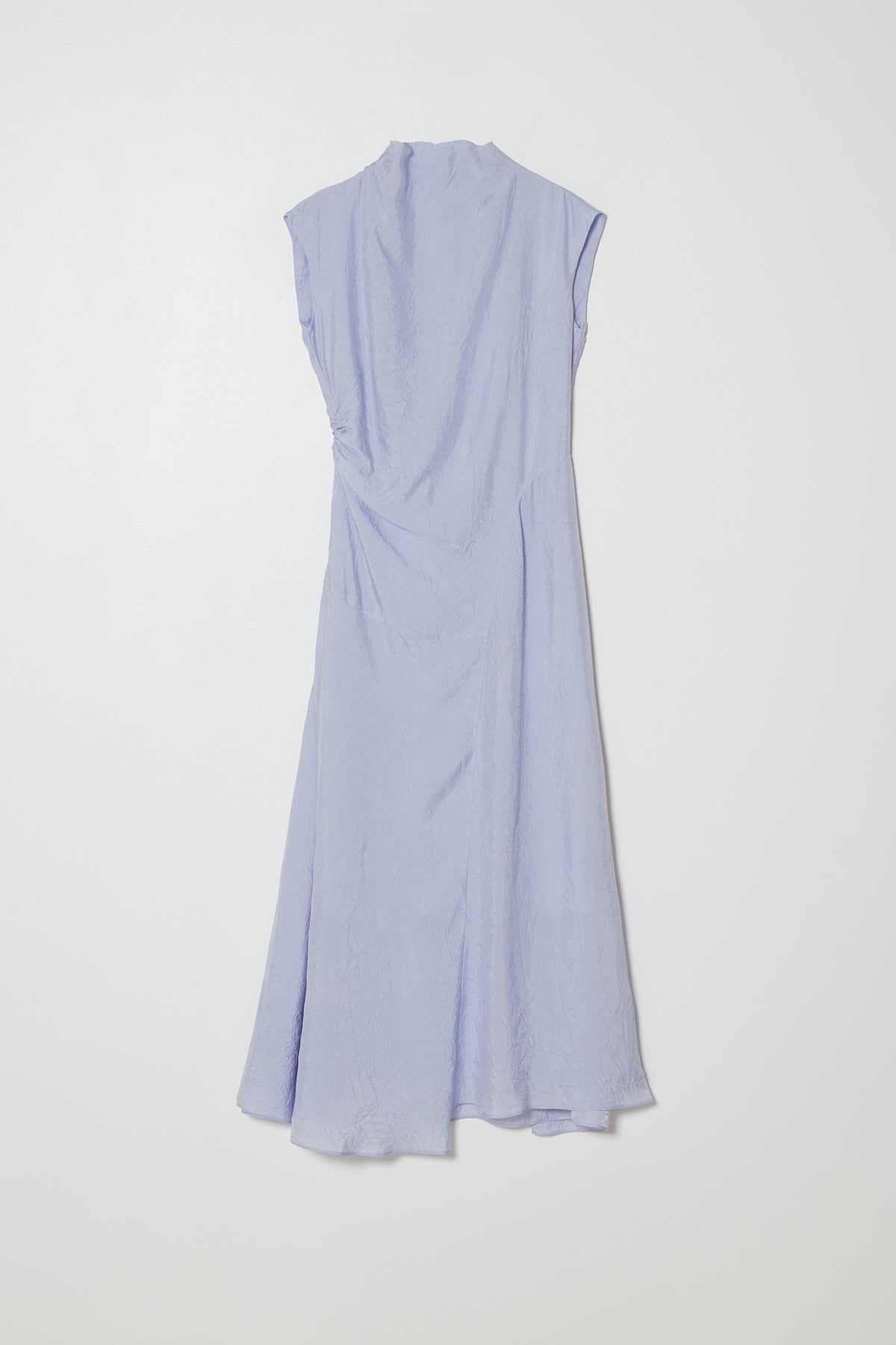 Twisted Crinkled Cupro Dress