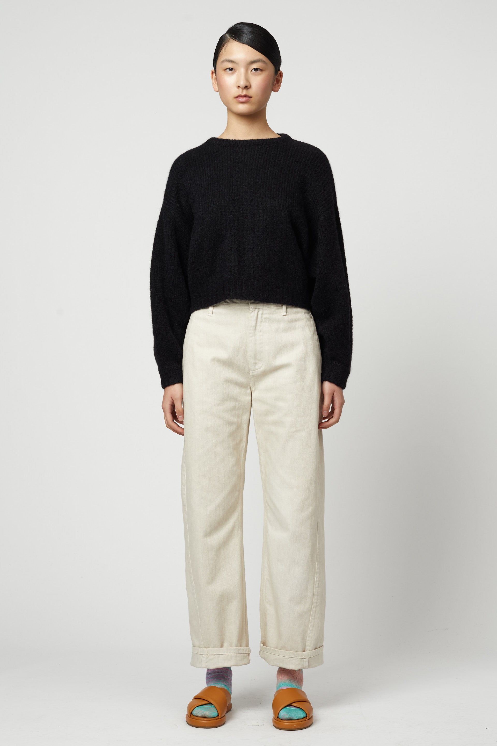 Twisted Twill Pant in Mint