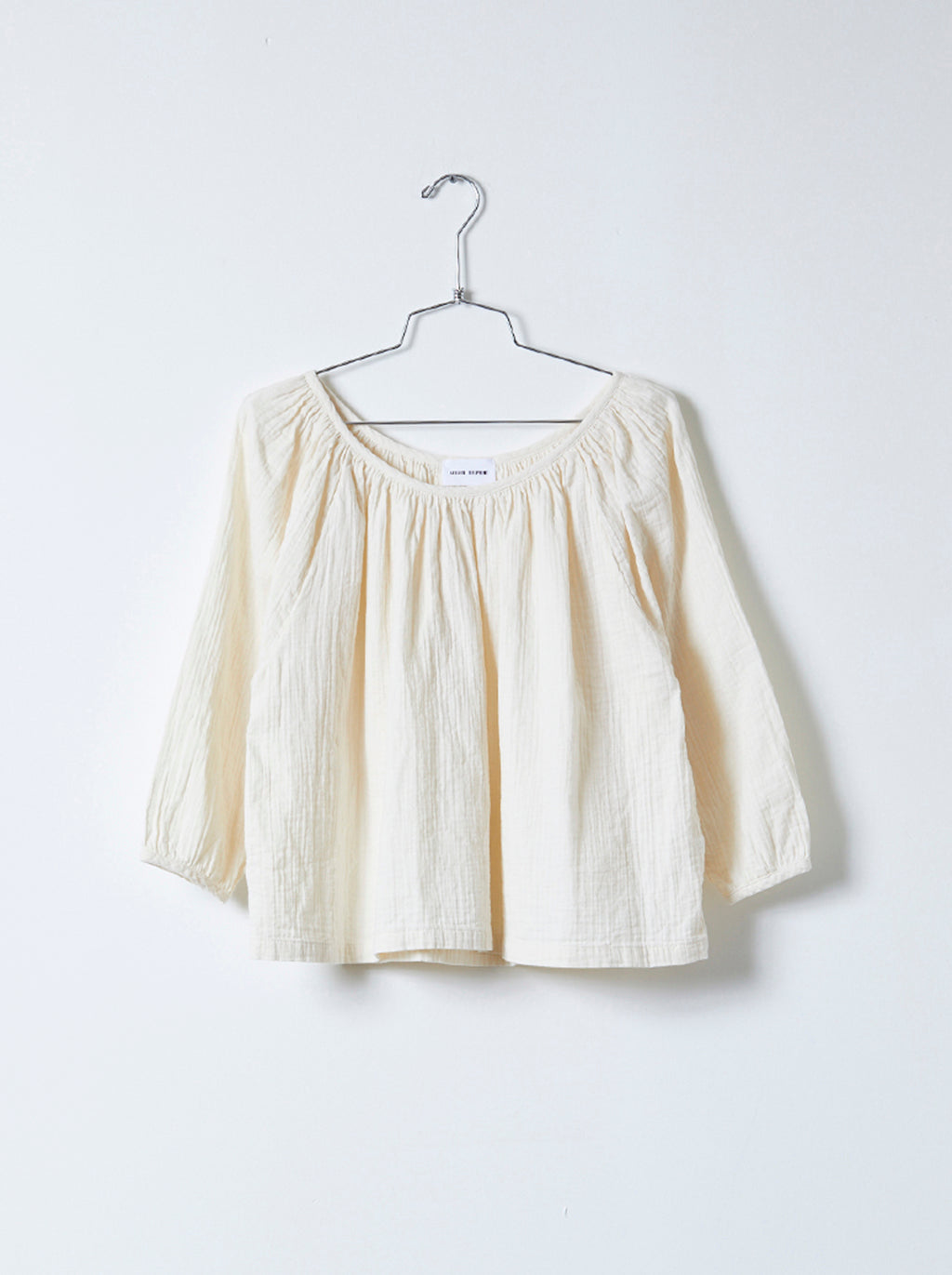 Afton Top in Organic Crinkled Cotton