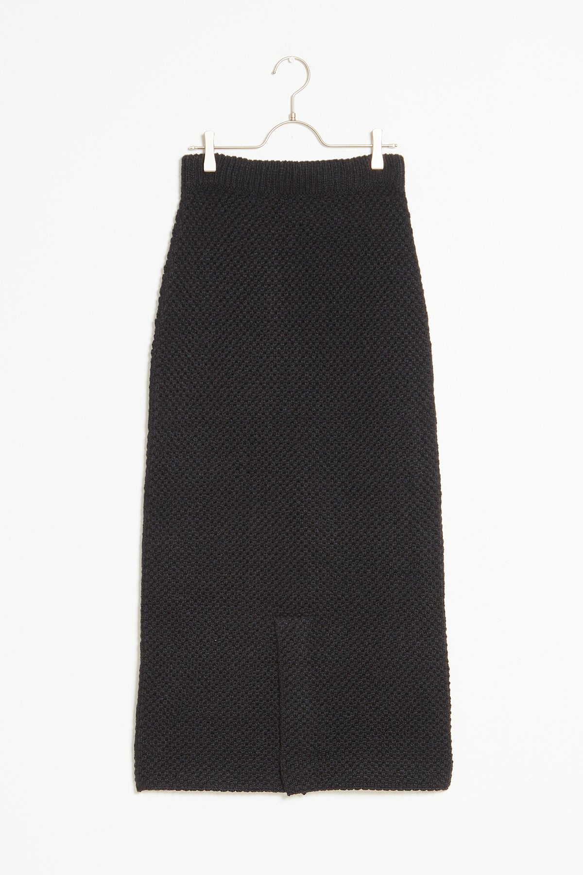 ストラタ編みのワッフルペンシルスカート