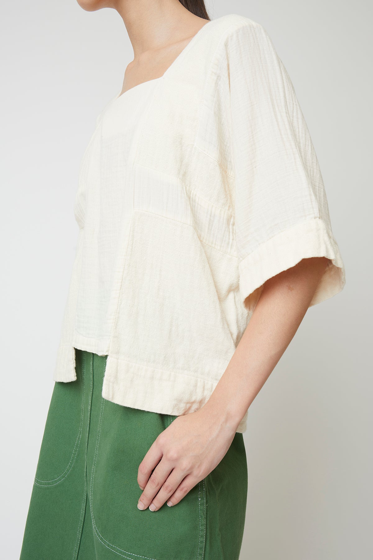 Block Top in Crinkled Cotton