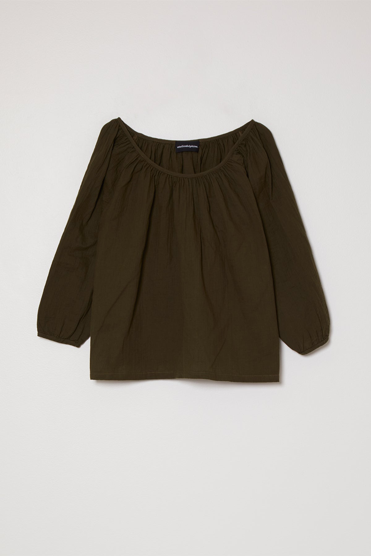 Afton Top in Organic Crinkled Cotton