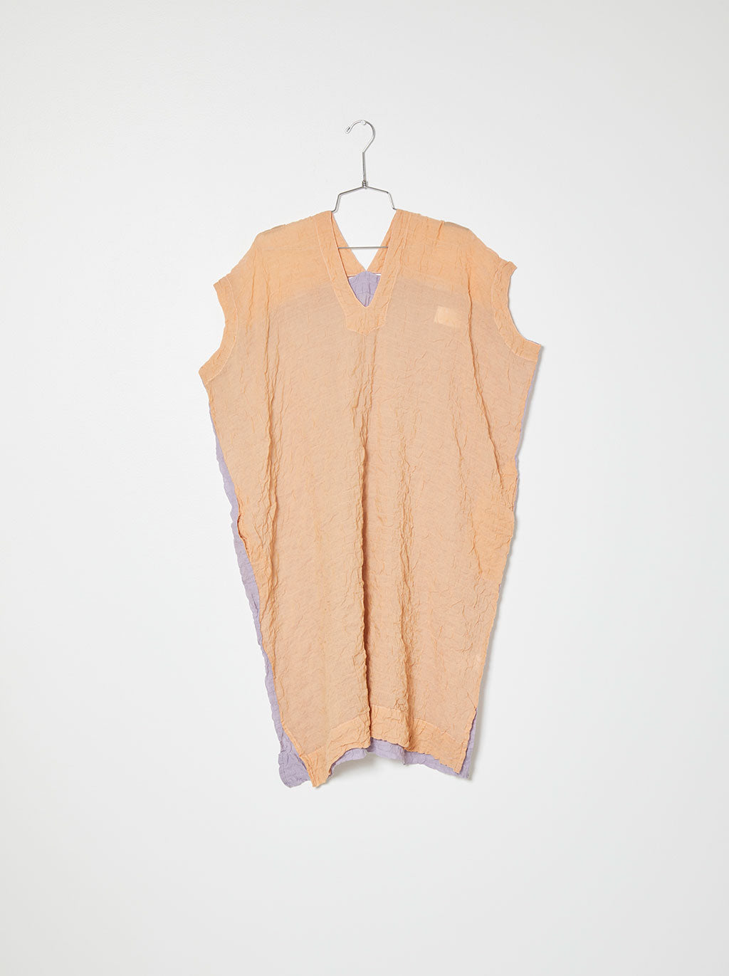 Crescent Dress Dual Color in Wave Cotton