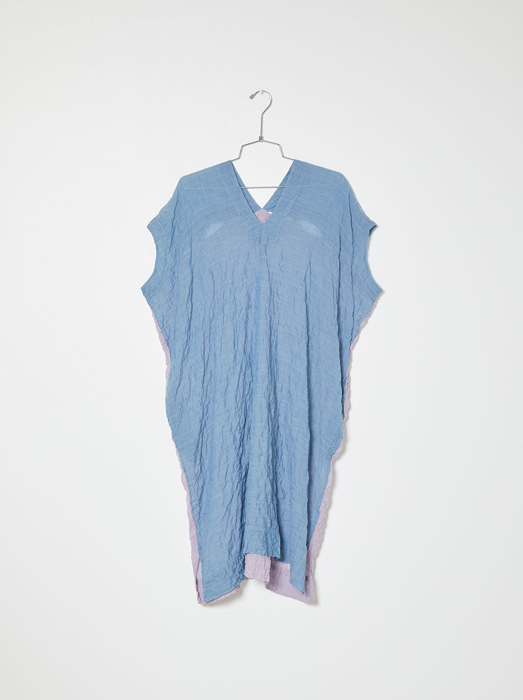 Crescent Dress Dual Color in Wave Cotton