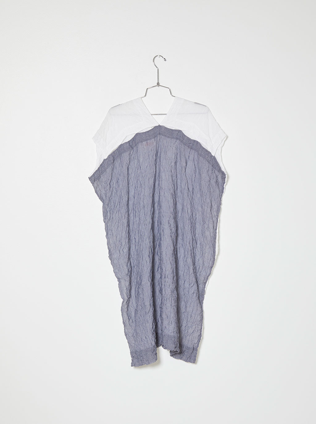 Crescent Dress Dual Color in Wave Cotton