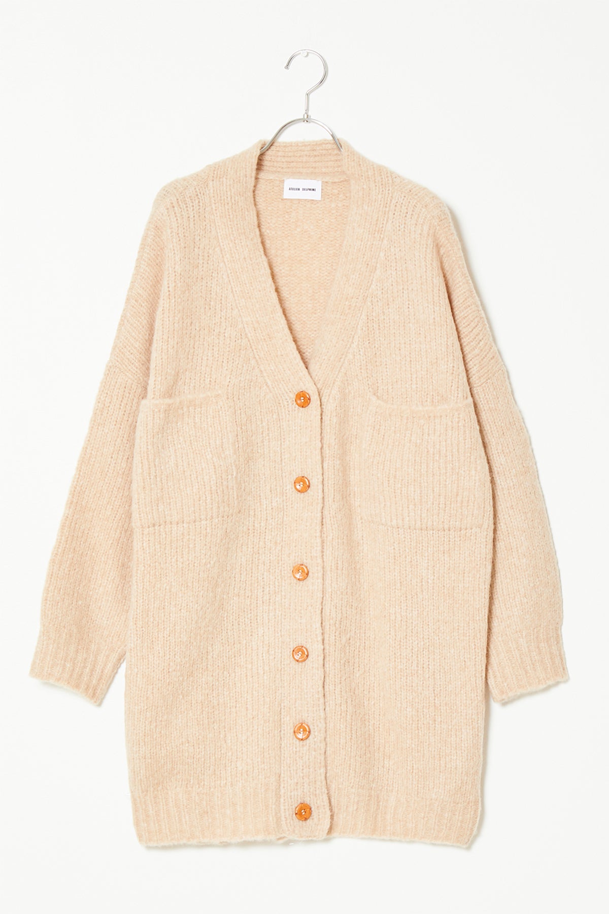Long Amelia Cardigan in Supreme Alpaca at Atelier Delphine