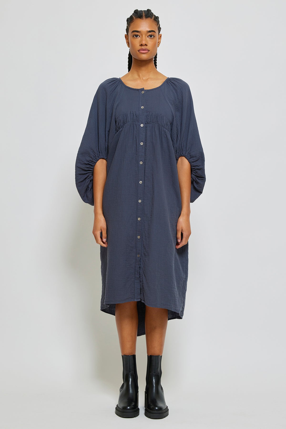 Maeve Dress in Exaggerated sleeve detail