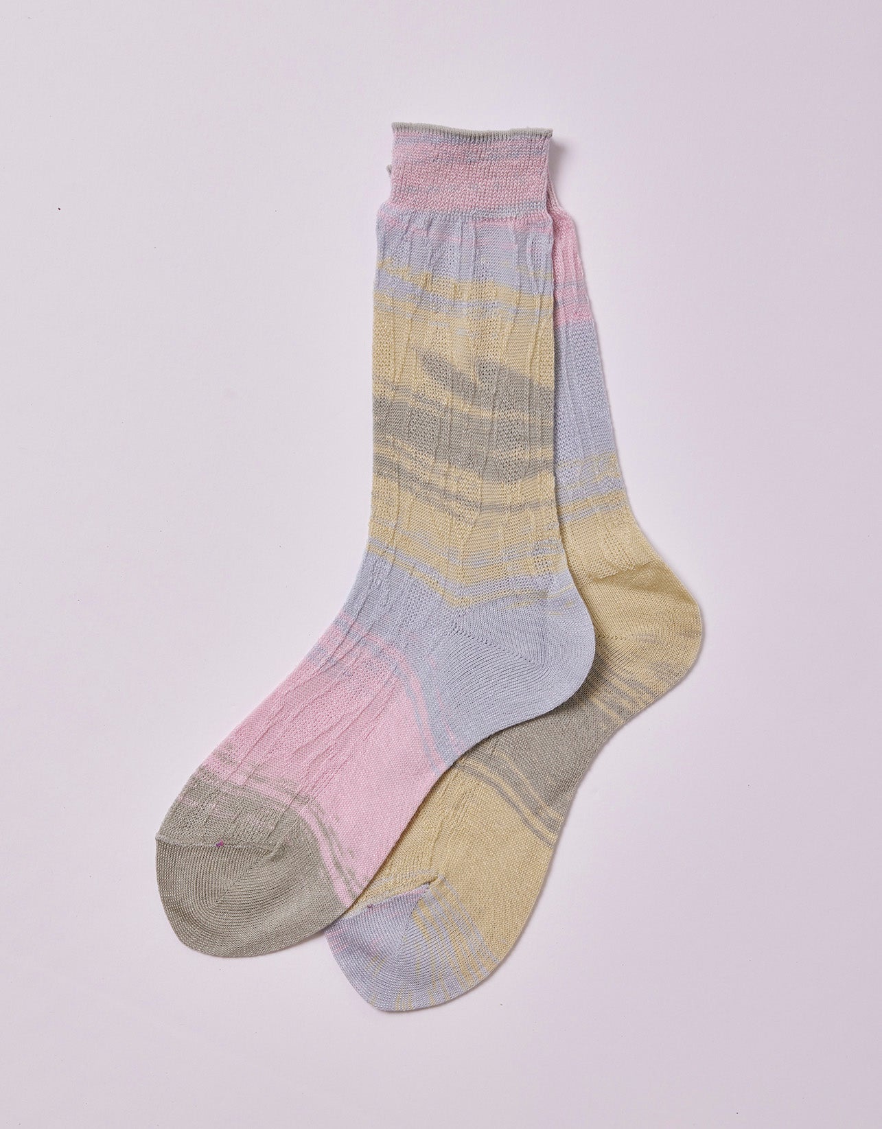 Japanese Leaf Kasuri Socks
