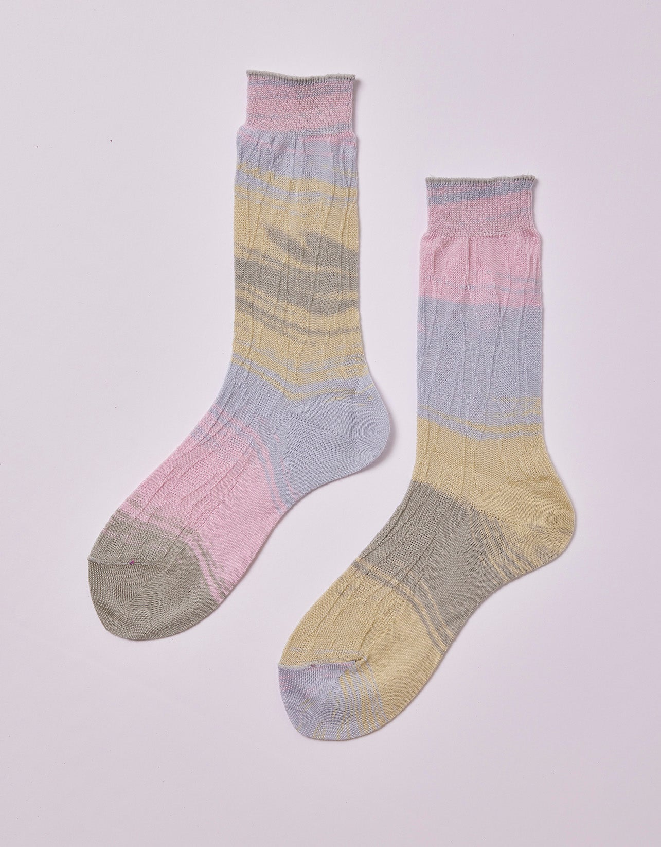 Japanese Leaf Kasuri Socks