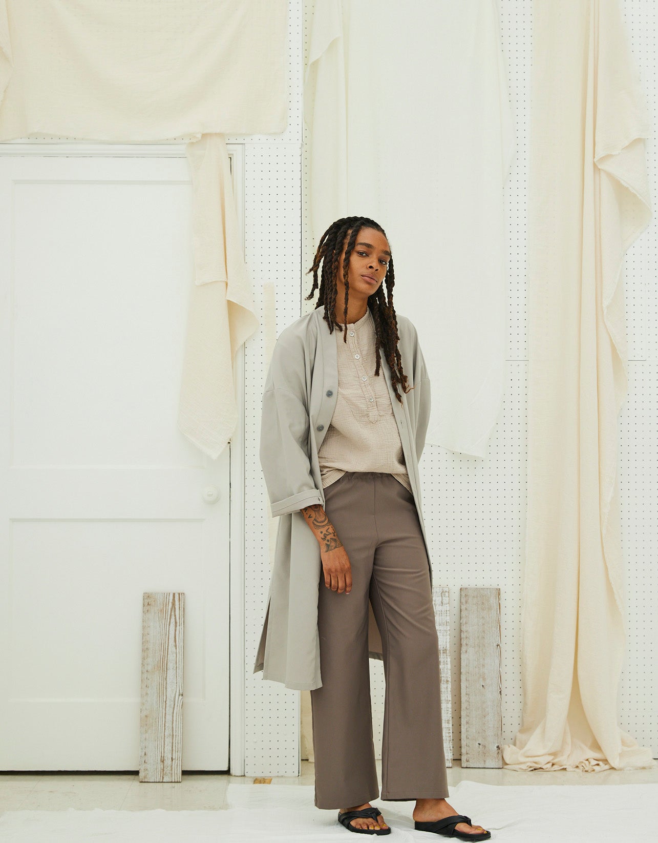 April Top in Crinkled Cotton, Core Colors