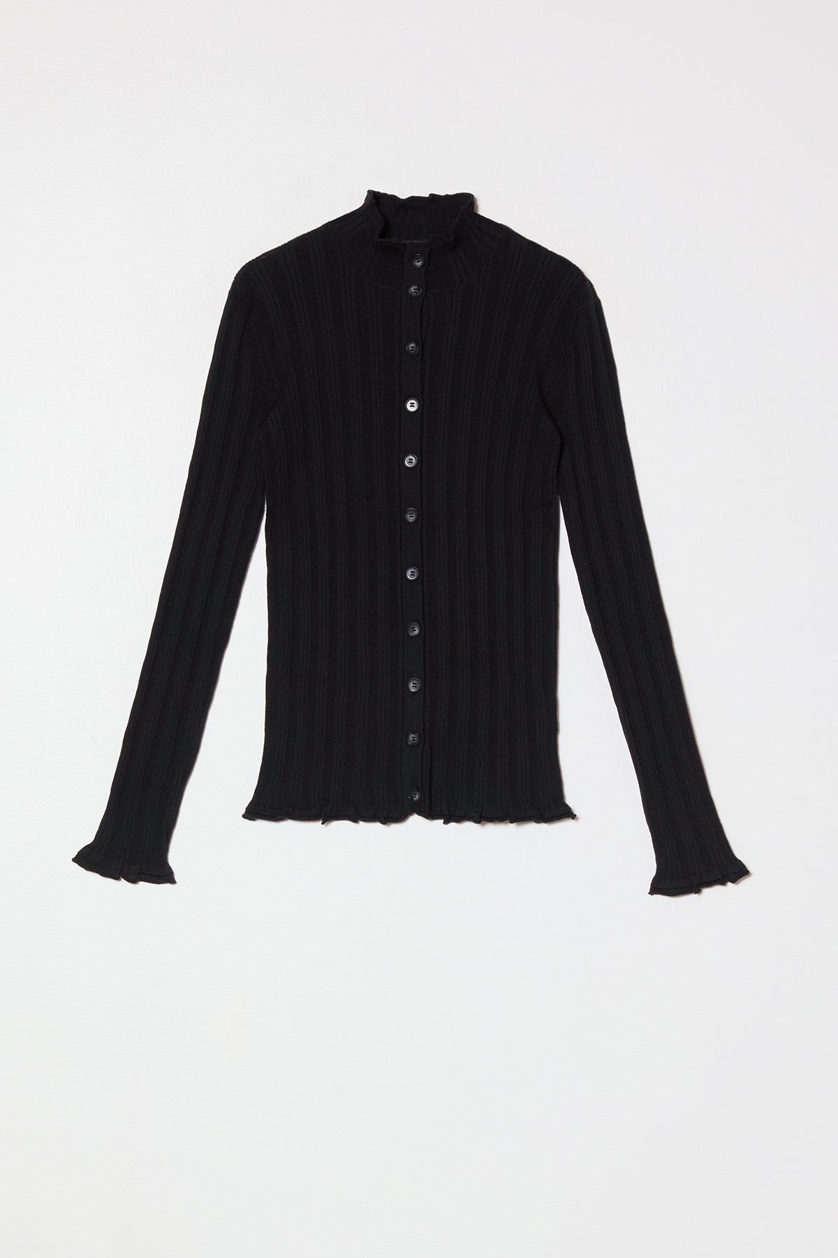 Pointelle Cardigan in Cotton