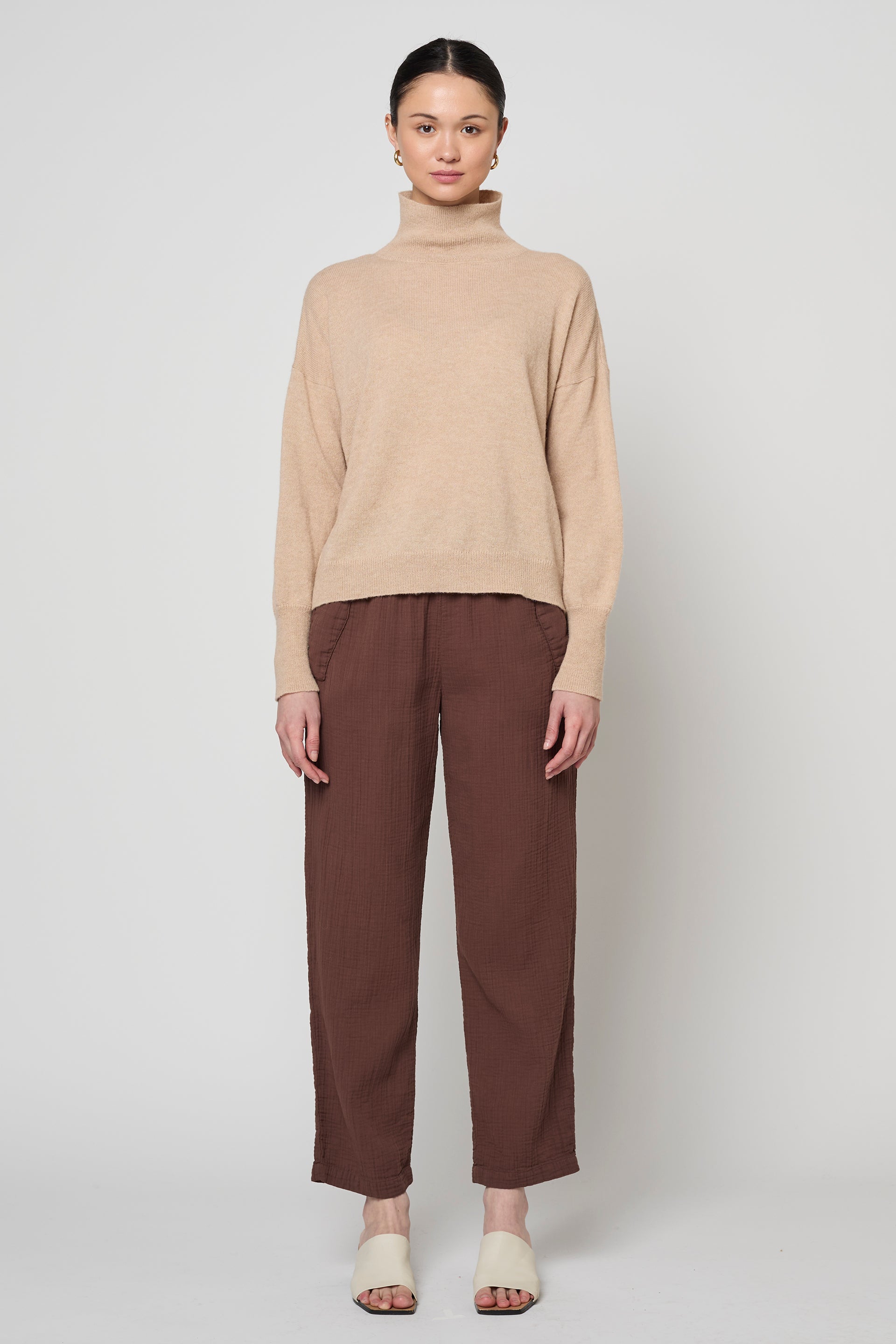 SLOUCHY DROP SHOULDER SWEATER