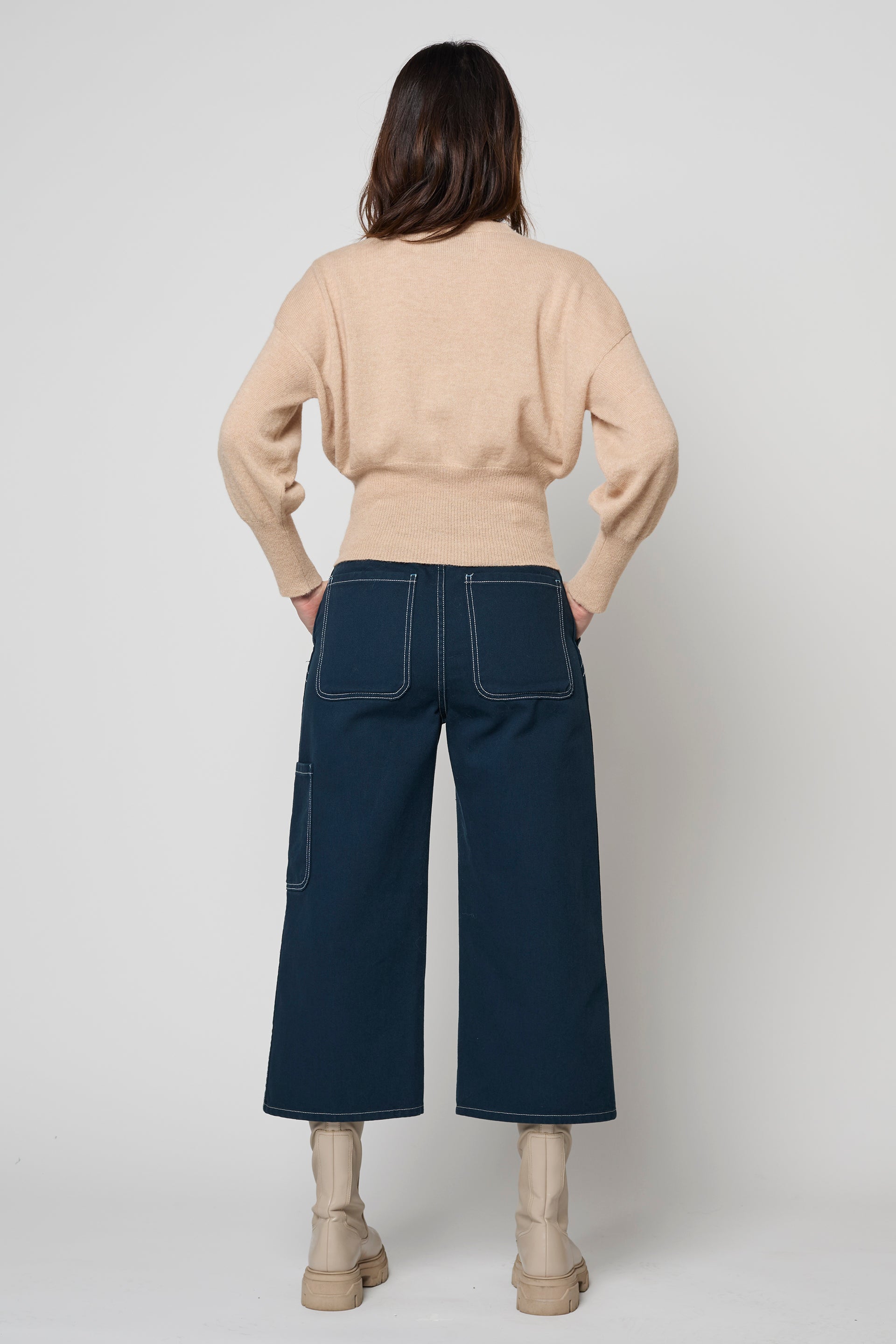 Joliette Sweater in High Gauge Alpaca