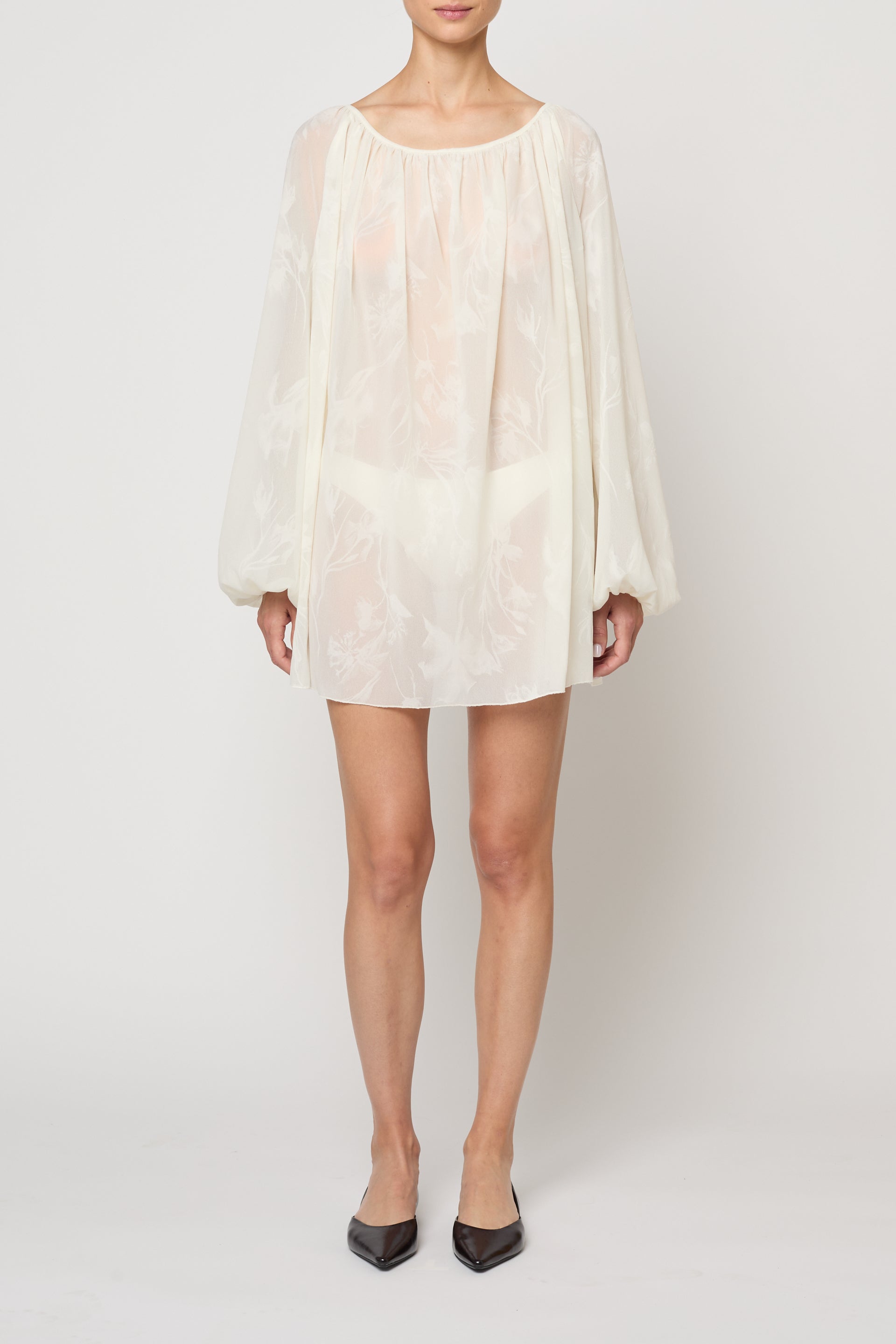 Soraia Tunic in Flower Flock Crepe