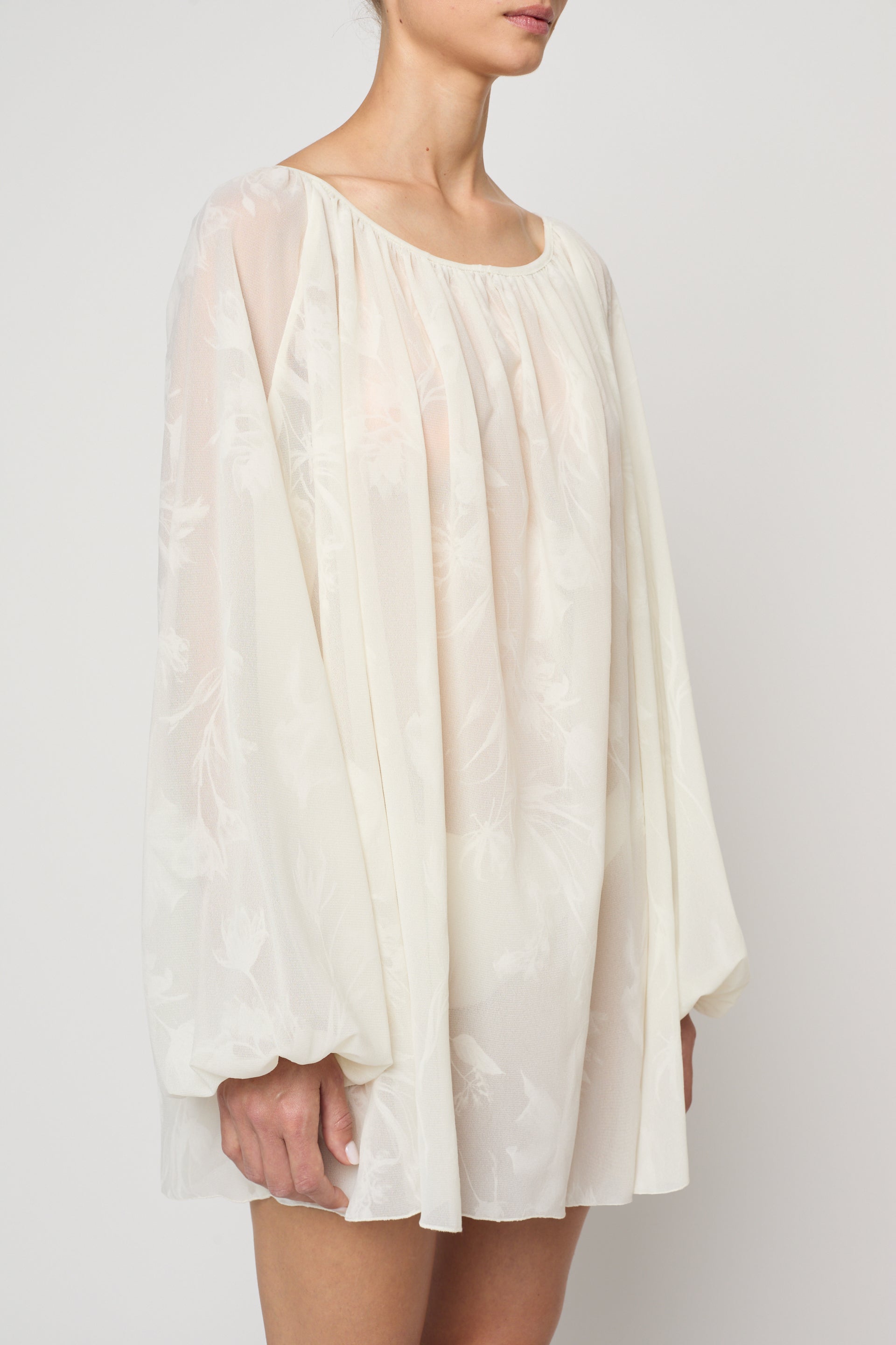 Soraia Tunic in Flower Flock Crepe