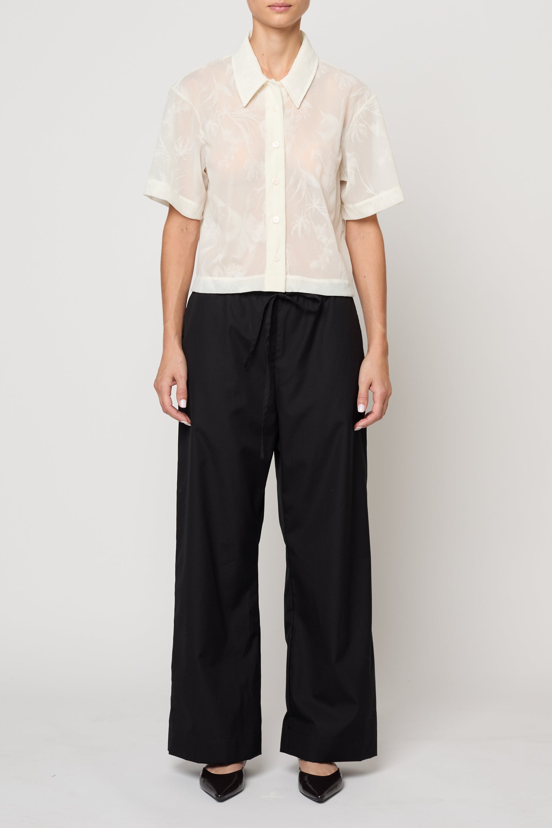 Anouk Blouse in Flower Flock Crepe