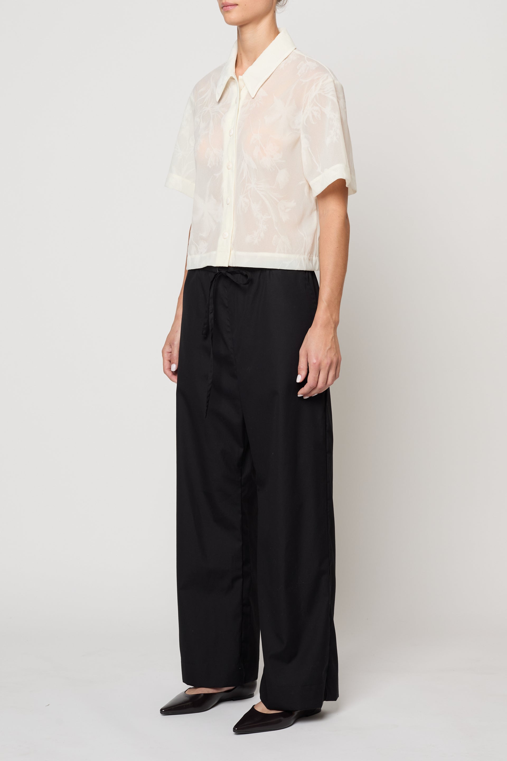Anouk Blouse in Flower Flock Crepe