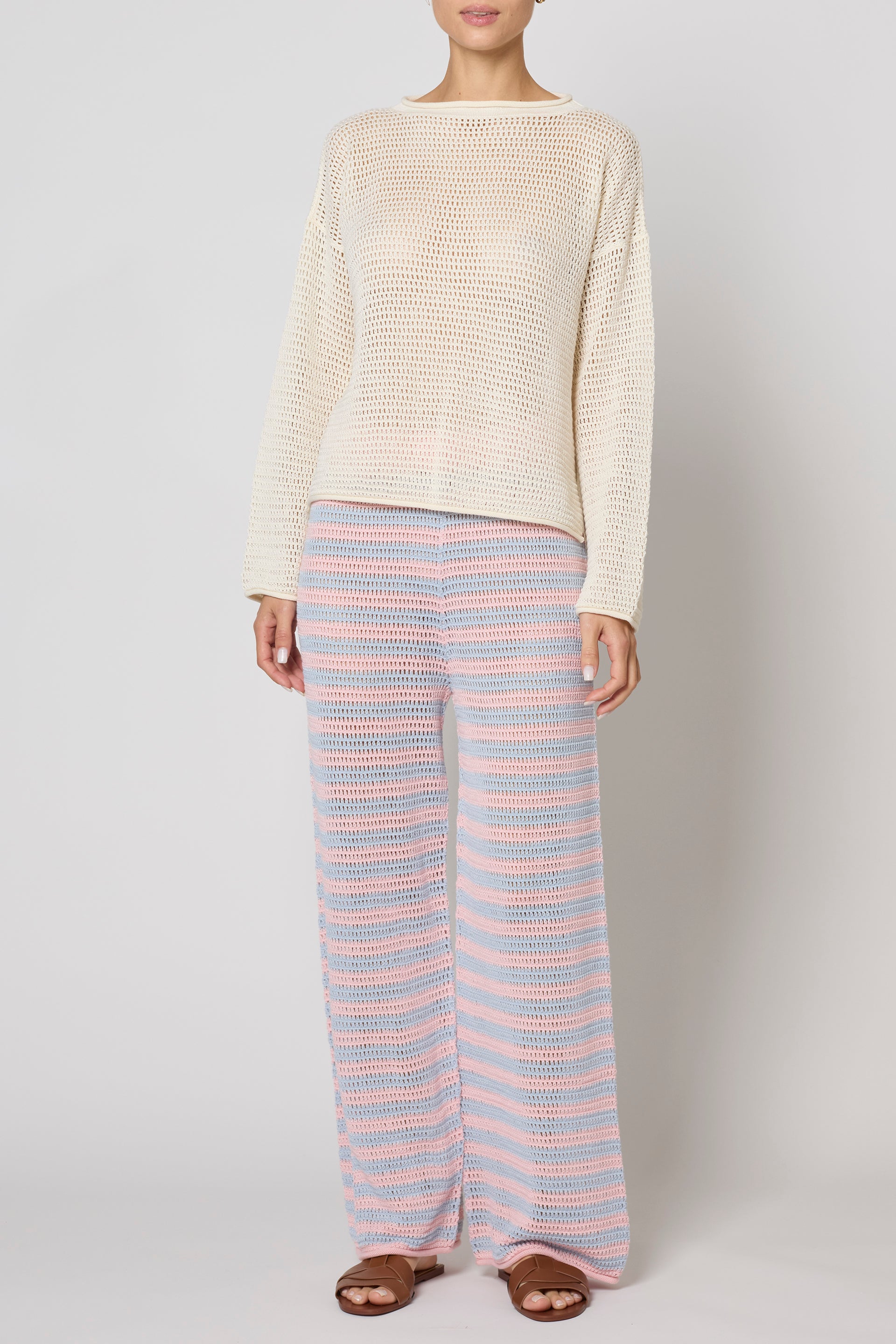 Leilani Sweater in Openwork Knit