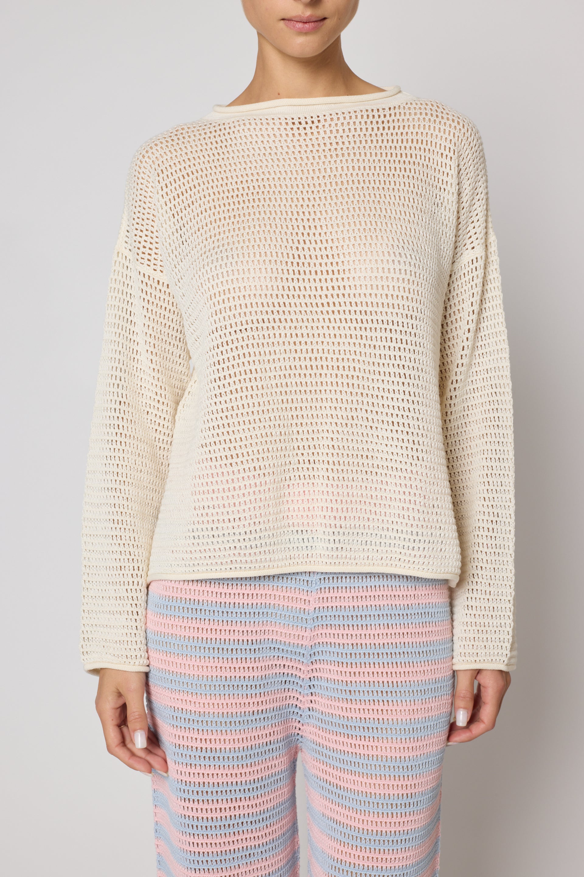 Leilani Sweater in Openwork Knit