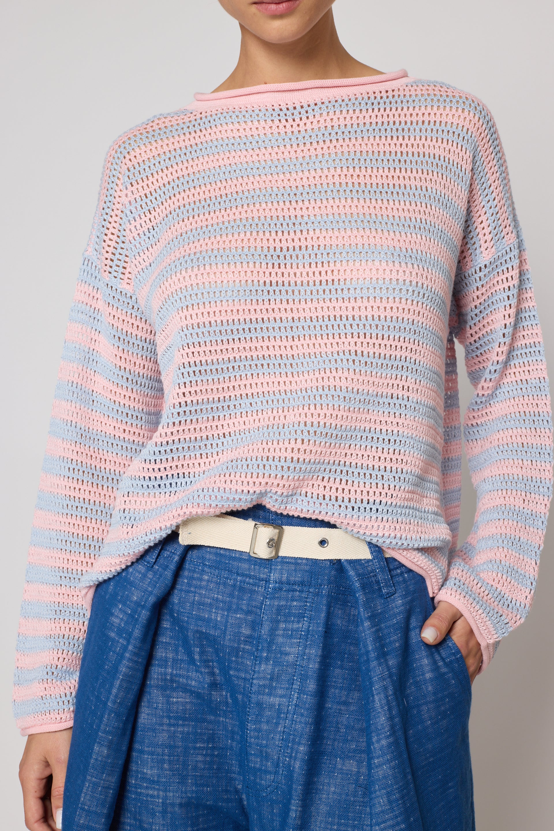 Leilani Sweater in Openwork Knit