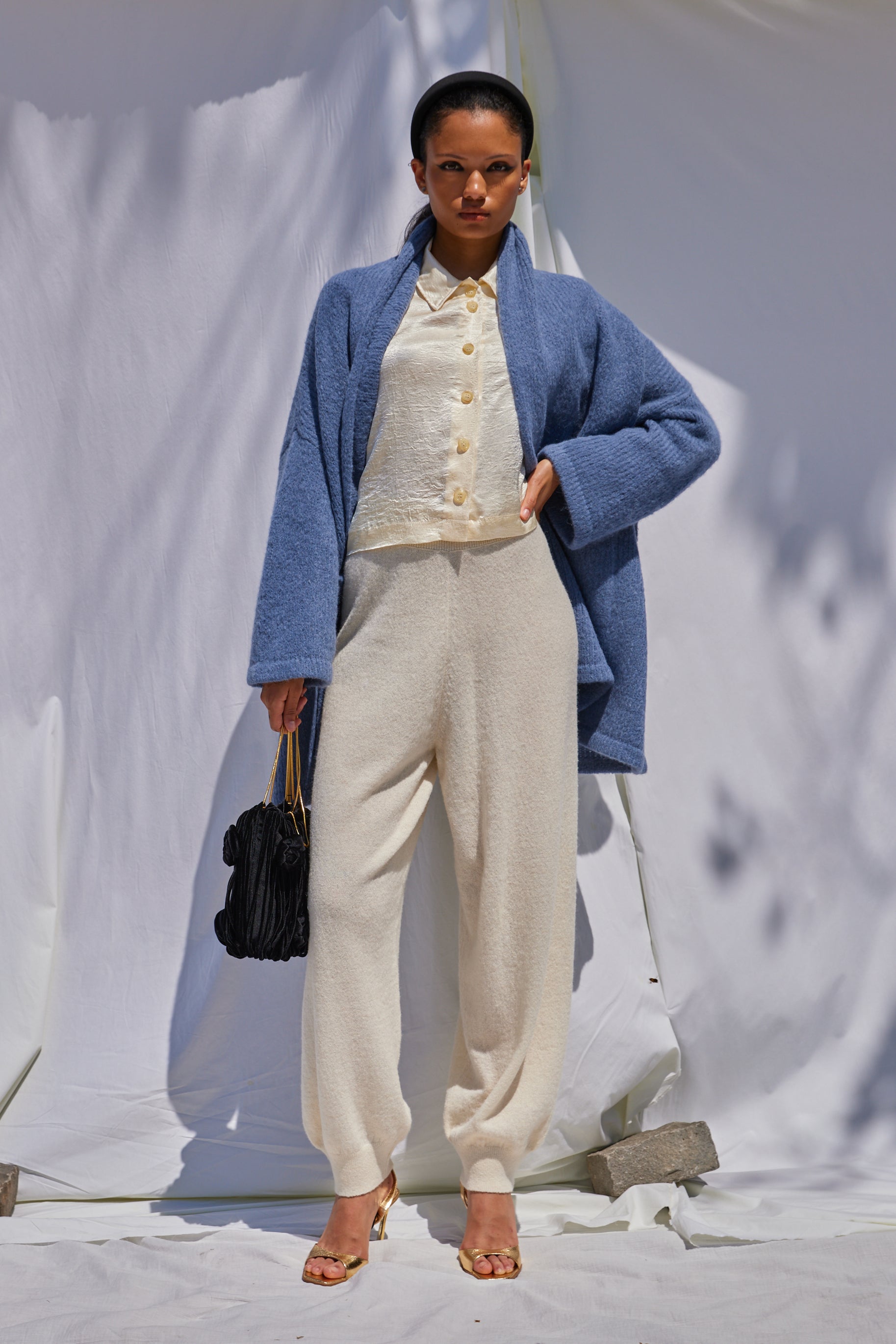 ベビーアルパカの羽織コート