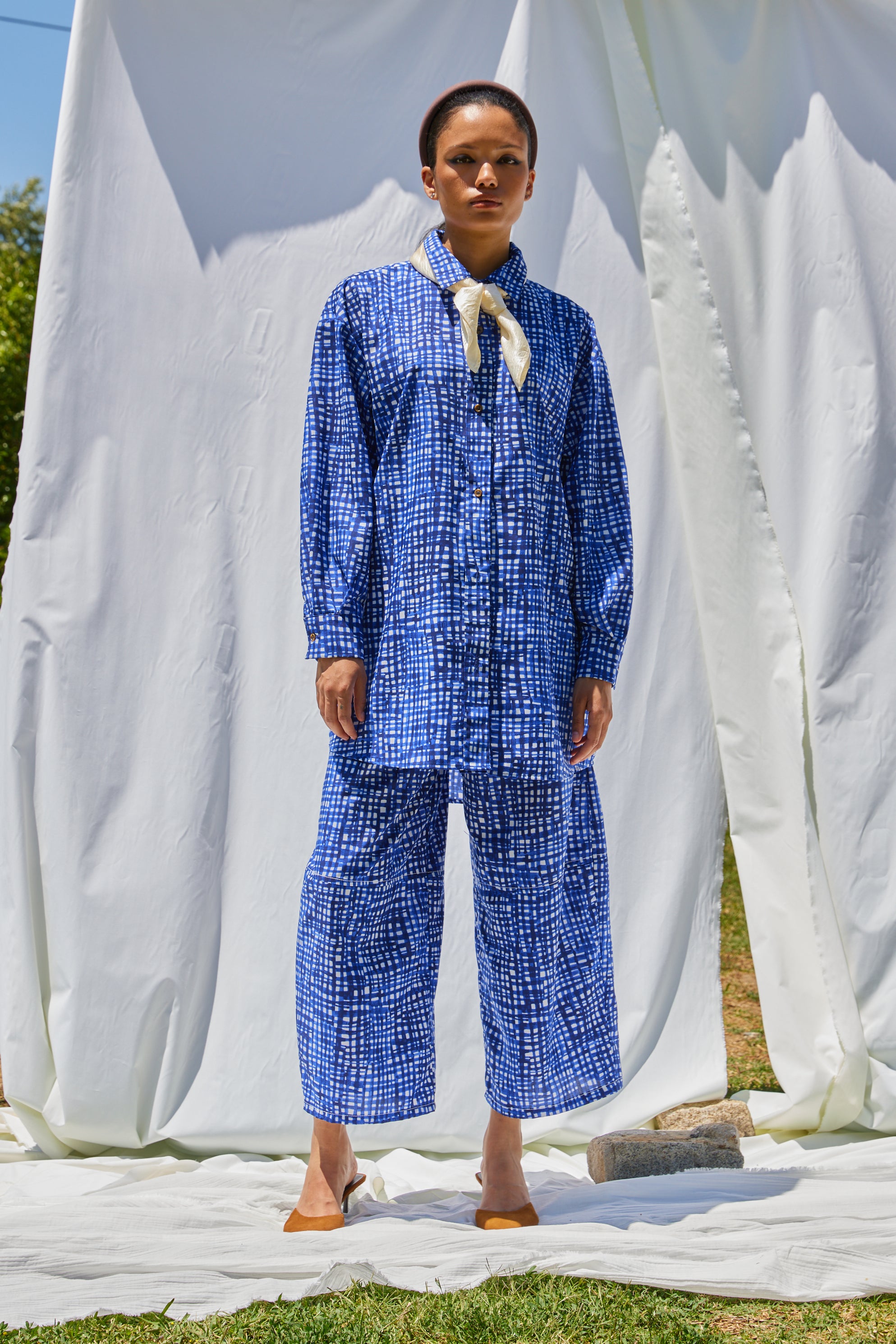 Oversized Overlay in Watercolor Picnic