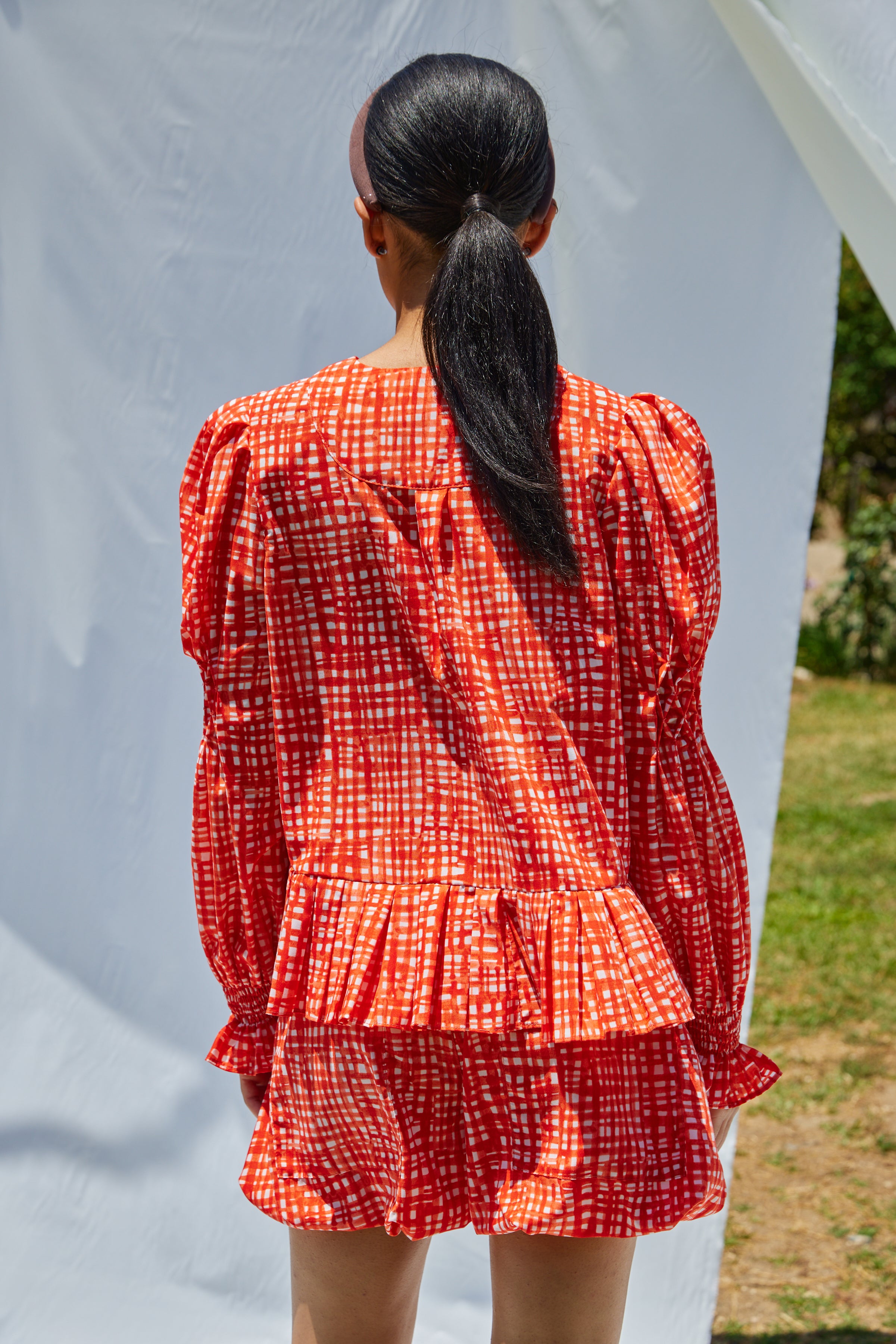 Matilda Blouse in Watercolor Picnic