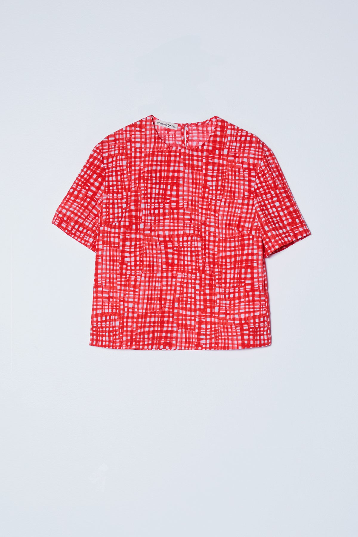 Crop Top in Watercolor Picnic