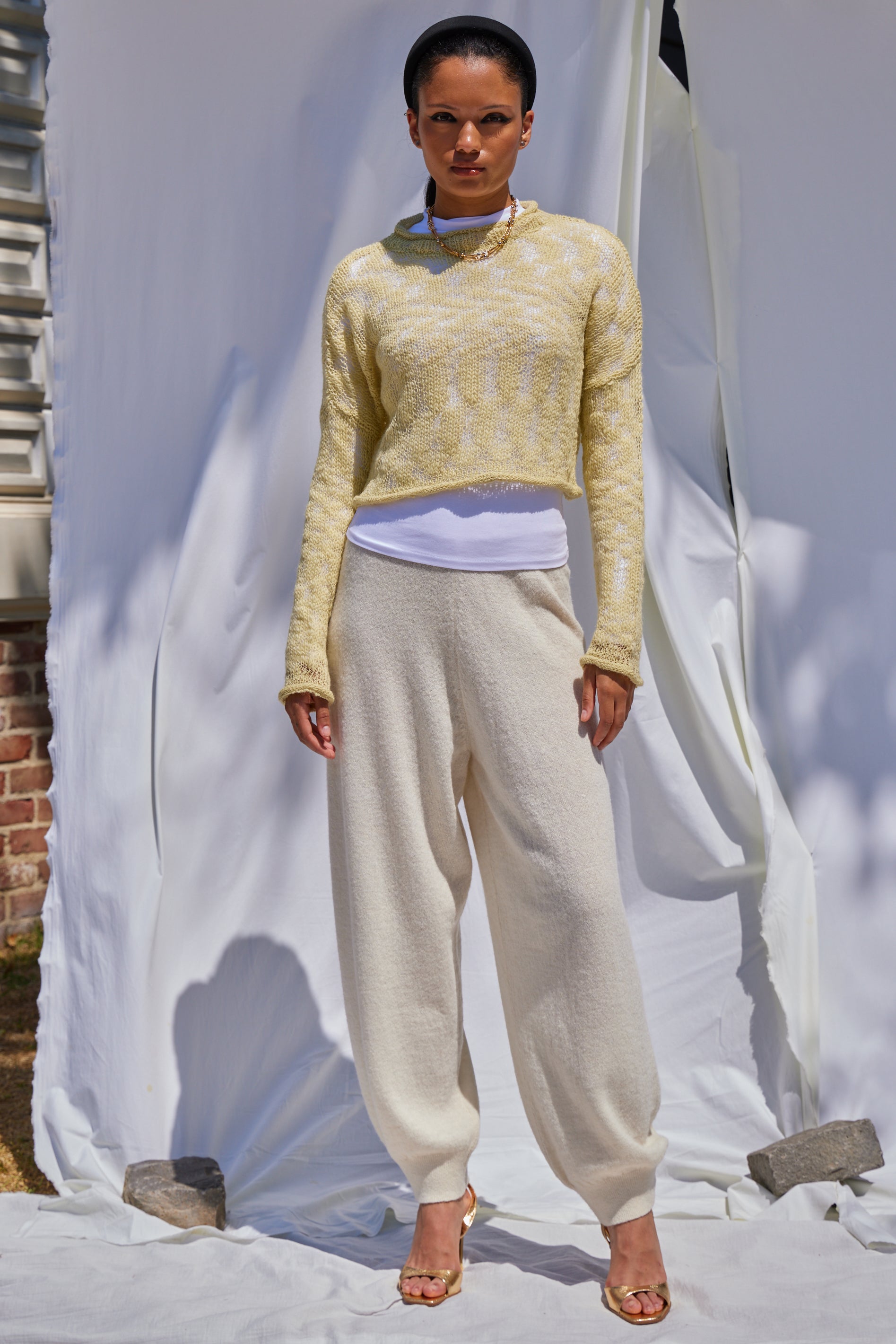 Charlotte Top in Air Knit at Atelier Delphine