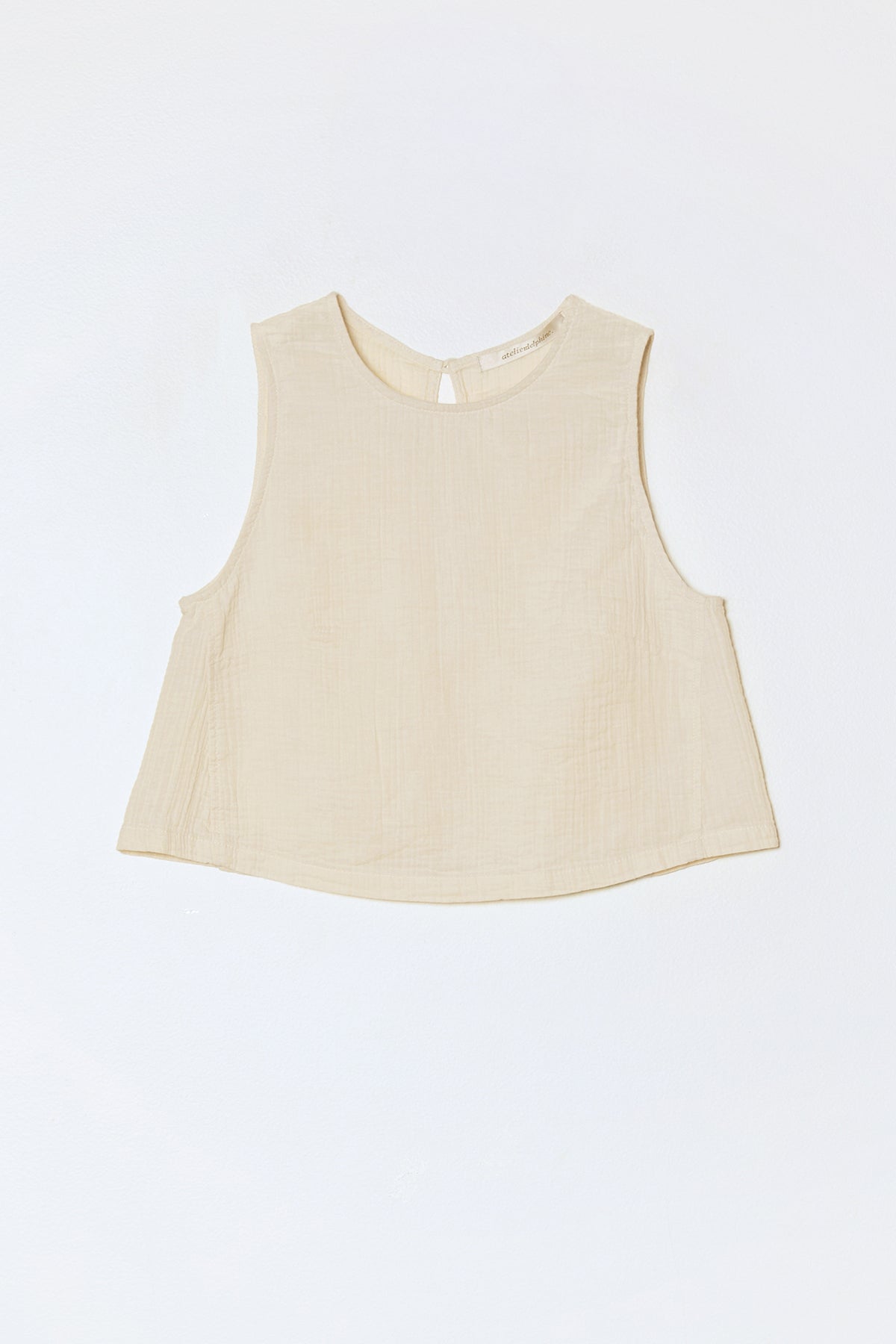 Simple Tank in Crinkled Cotton Gauze