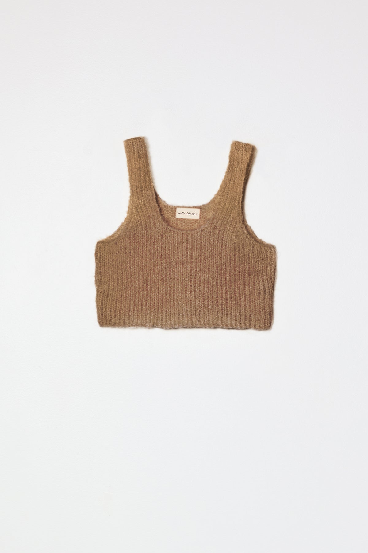 Super Crop Sweater Tank in Suri Alpaca